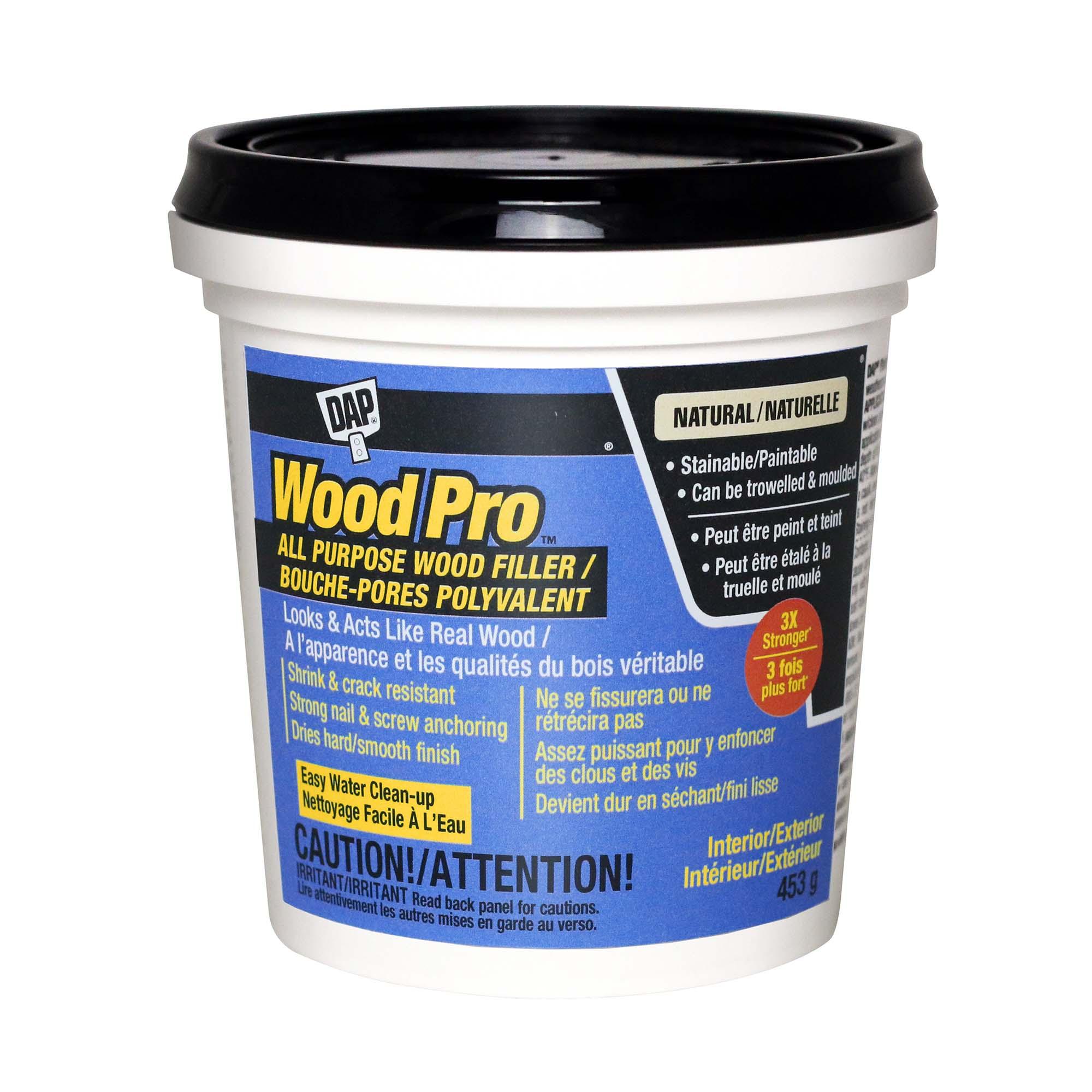 Wood Pro Latex All Purpose Wood Filler Natural 453g
