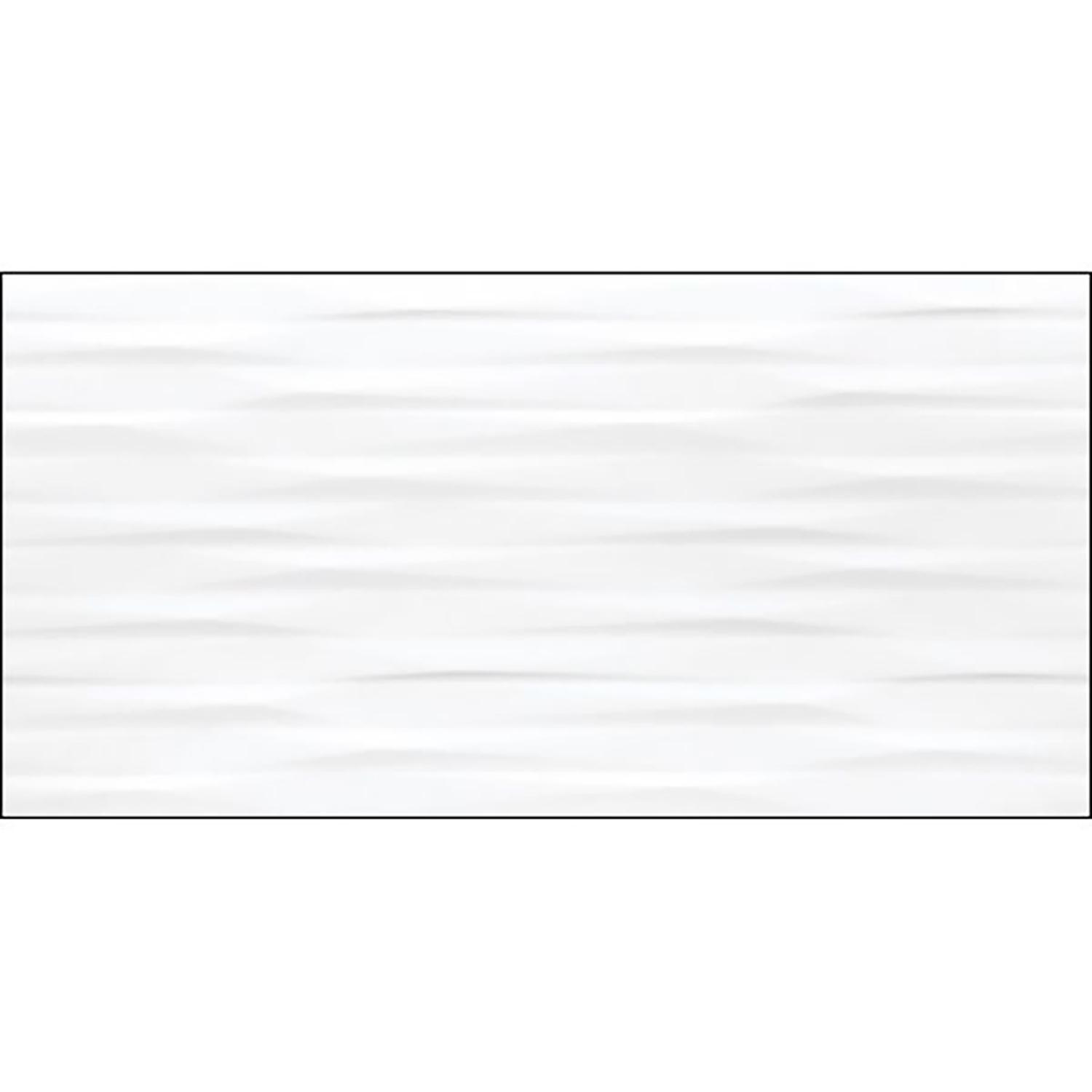 12"x24"White Modulation Glossy Linea WallTile 8pc/15.5 Sq-Ft