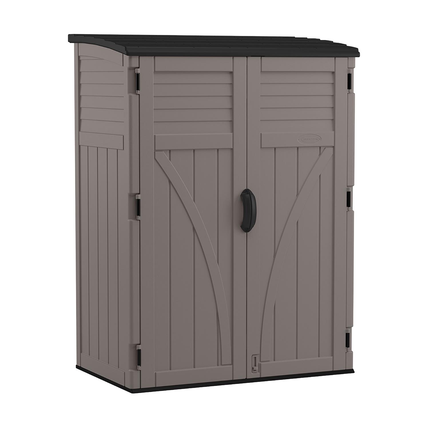 Cabanon de rangement vertical gris pierreux