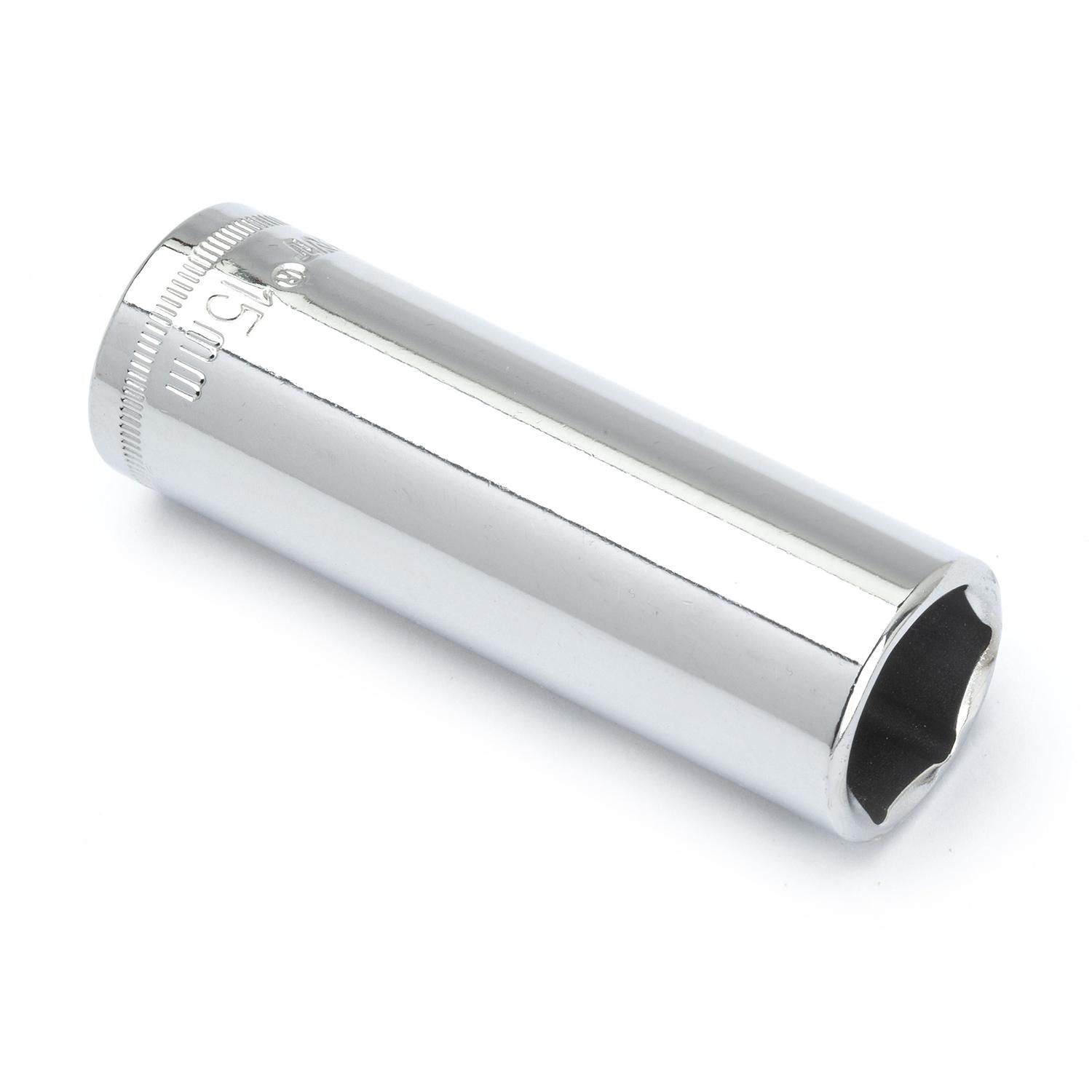 3/8 Inch Drive 15 mm Deep Socket-6 Point