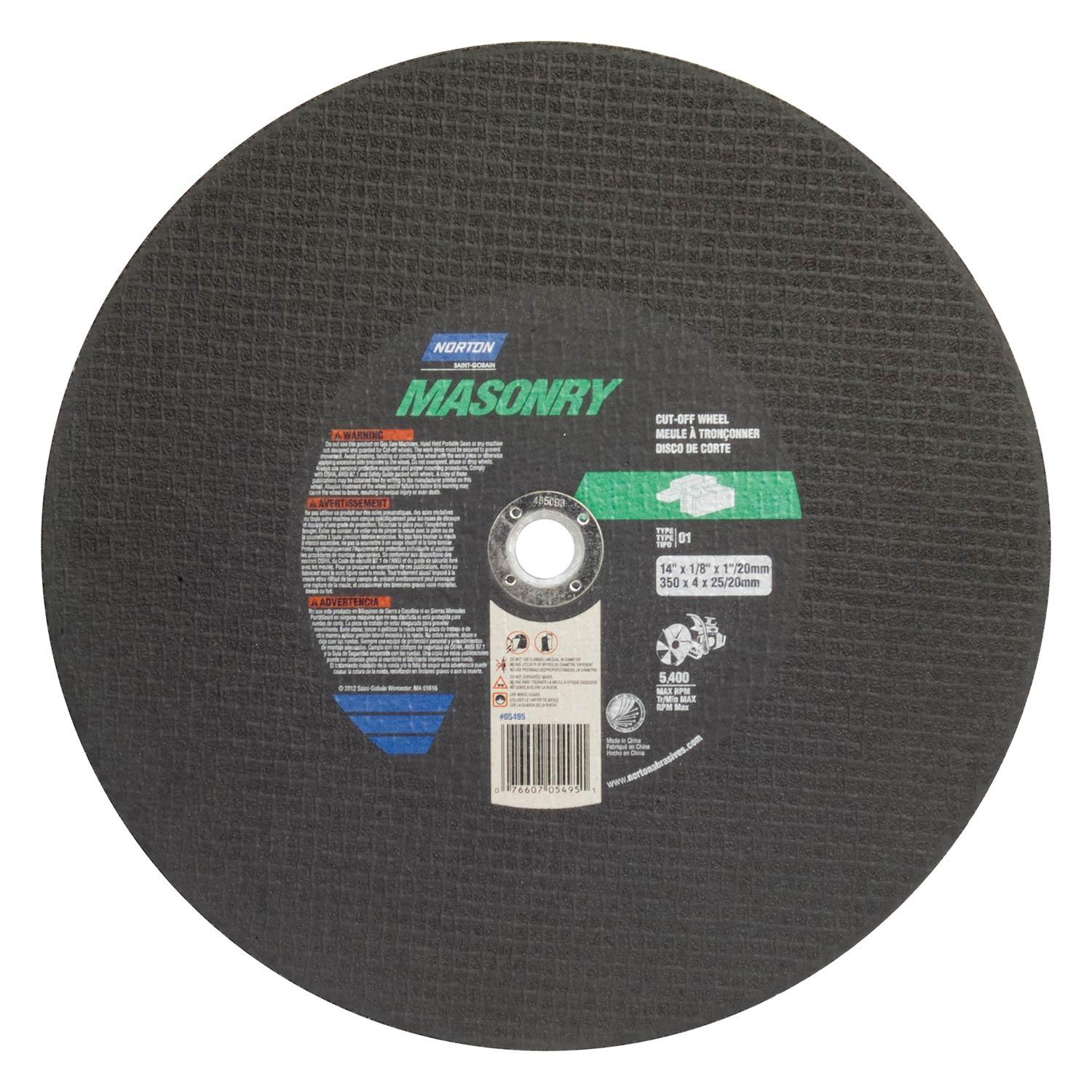 Lame maçonnerie h-vitesse Ty1 14 x 1/8 x 1 po/20 mm S/C