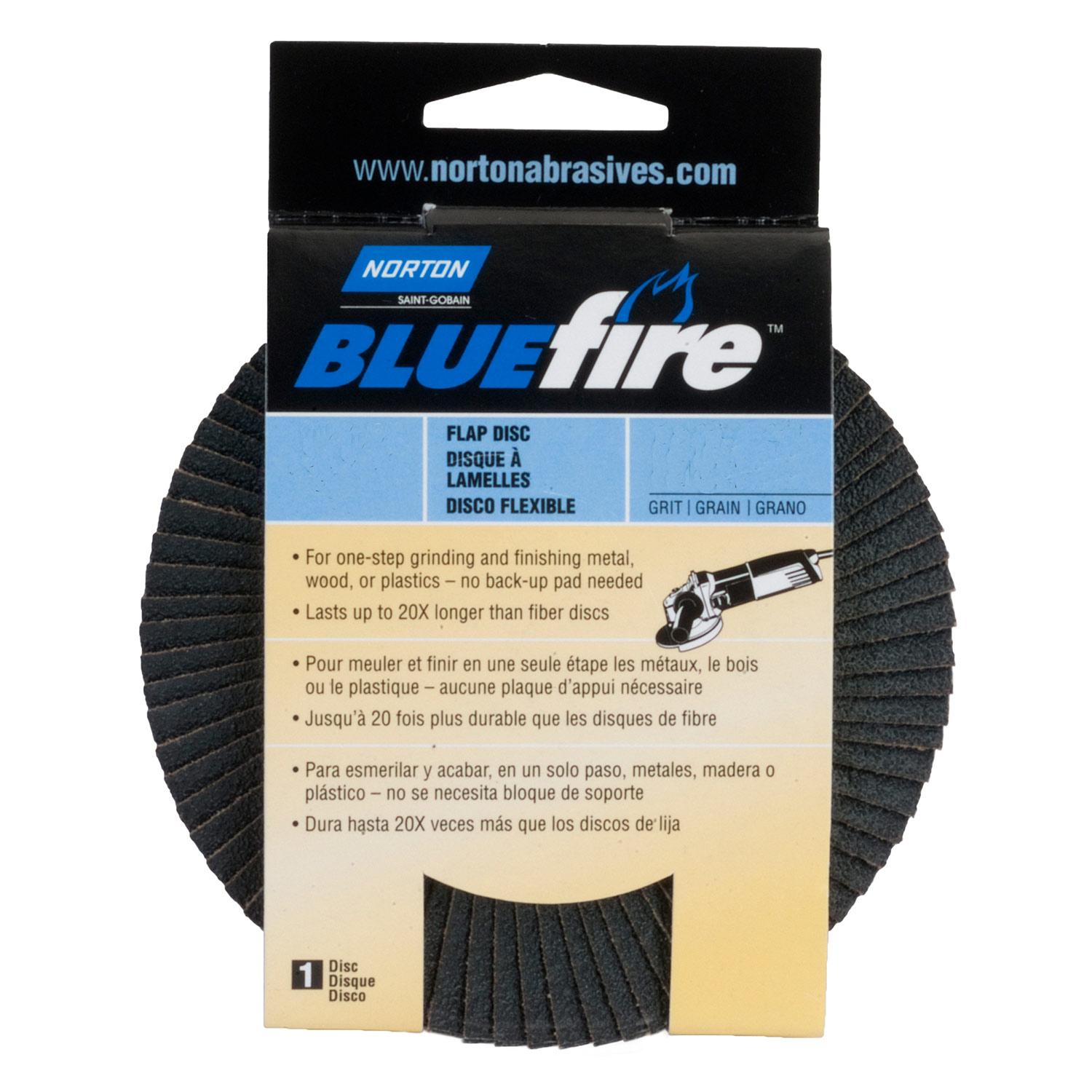 BlueFire Flap Discs 4-1/2" 40 Grit