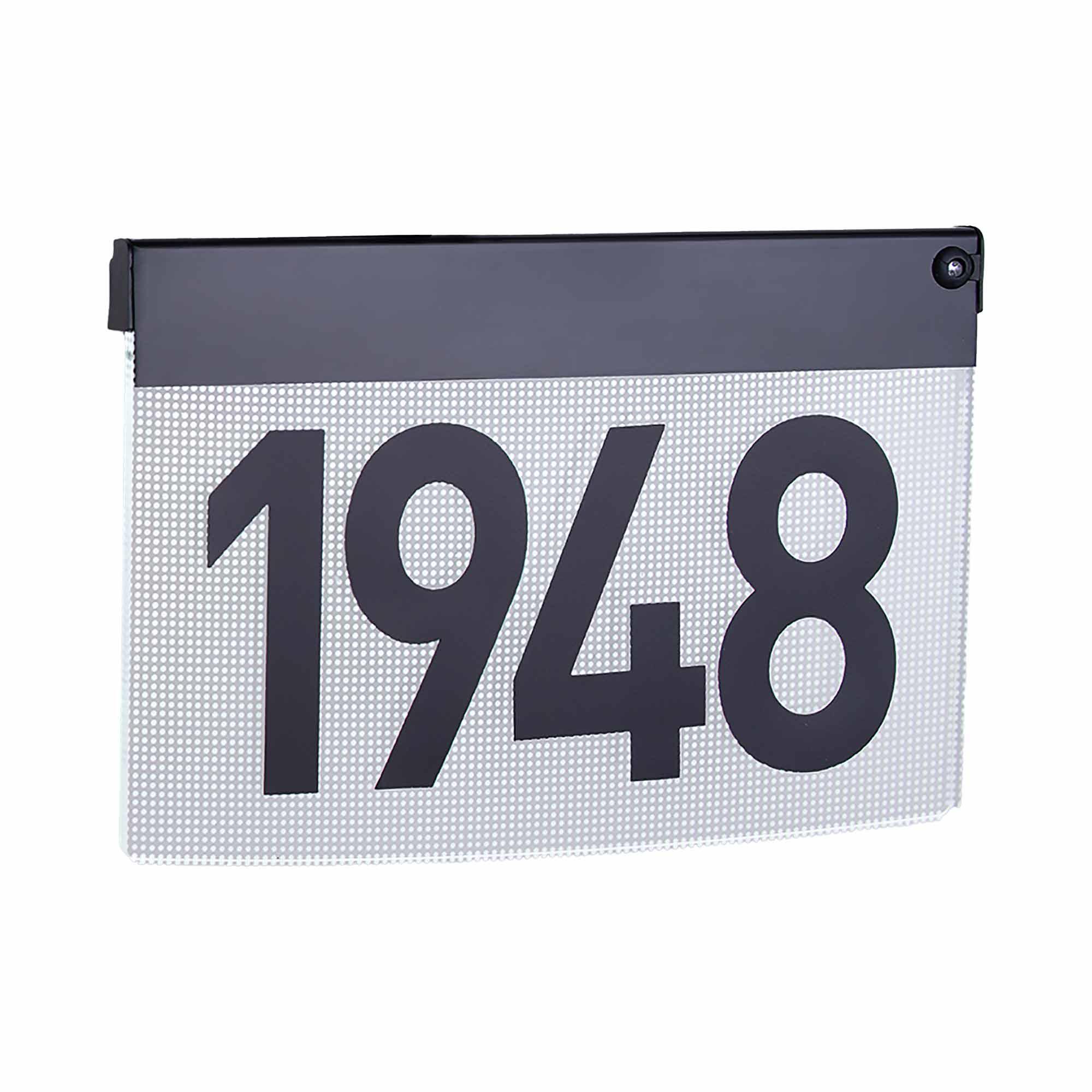 LED Illuminated Contemporary Address Plaque