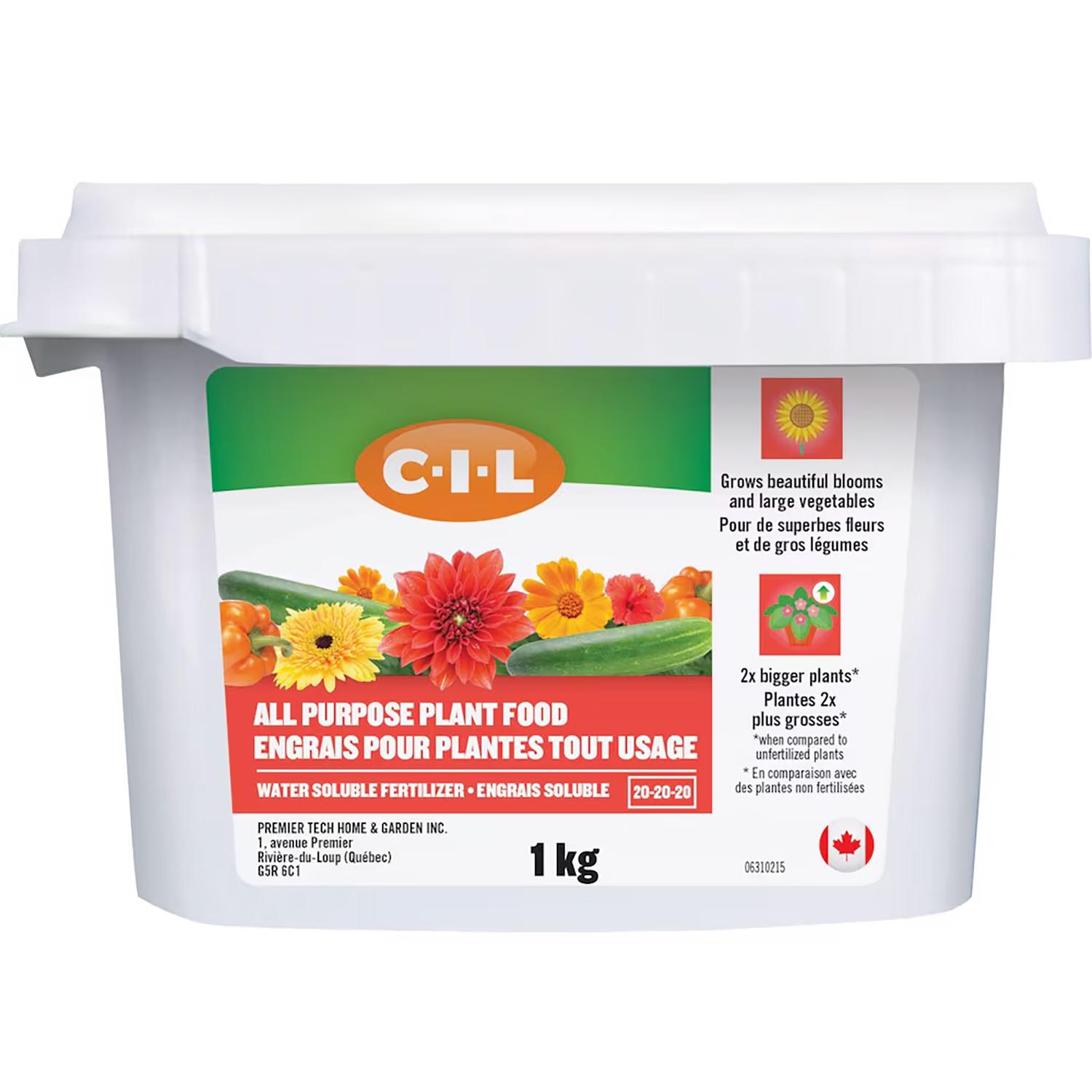 Engrais à plantes tout usage 20-20-20 C-I-L 1 kg
