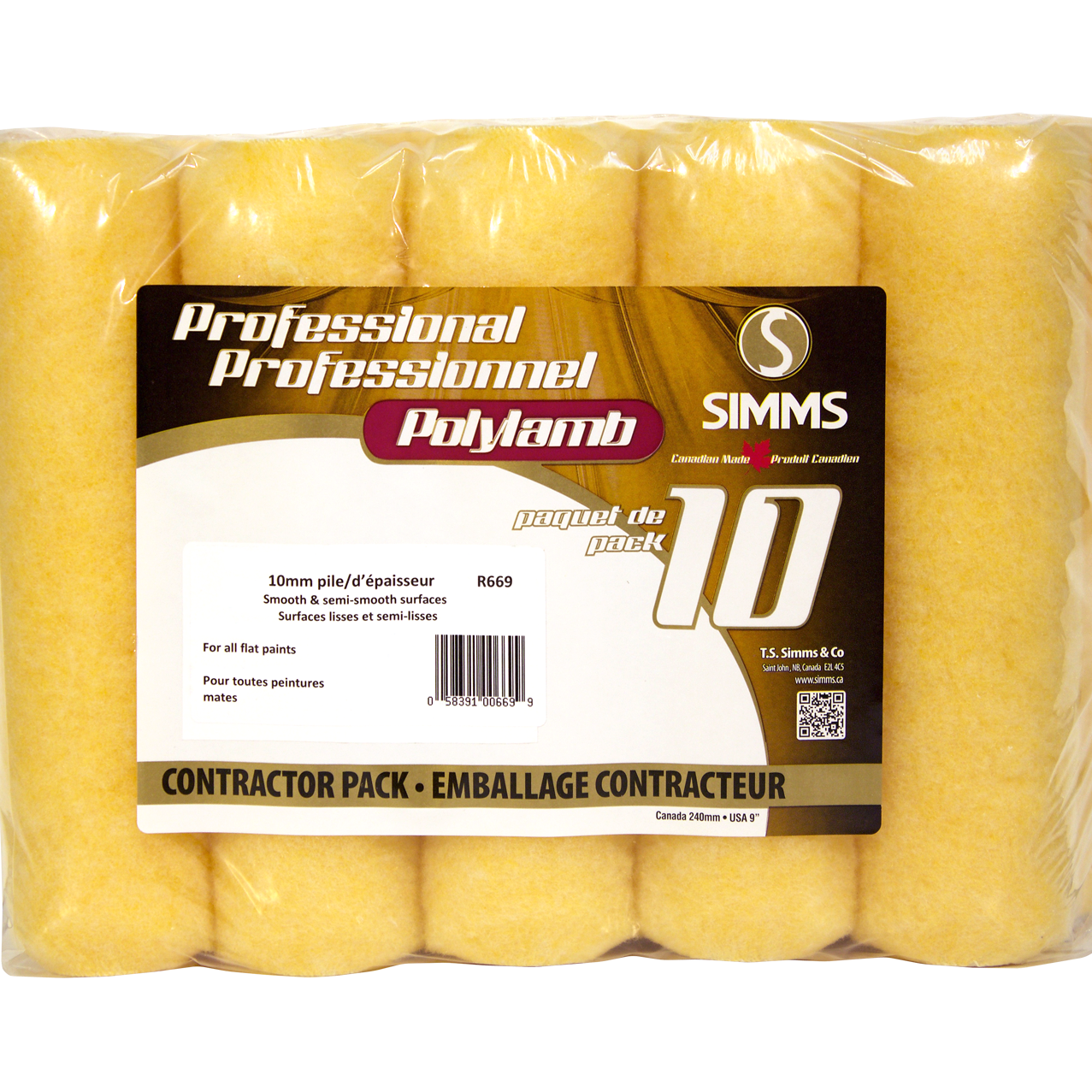 Professional Polylamb Roller-10/Pack