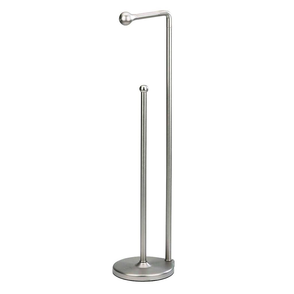 Teardrop Weighted Nickel Toilet Paper Stand and Reserve