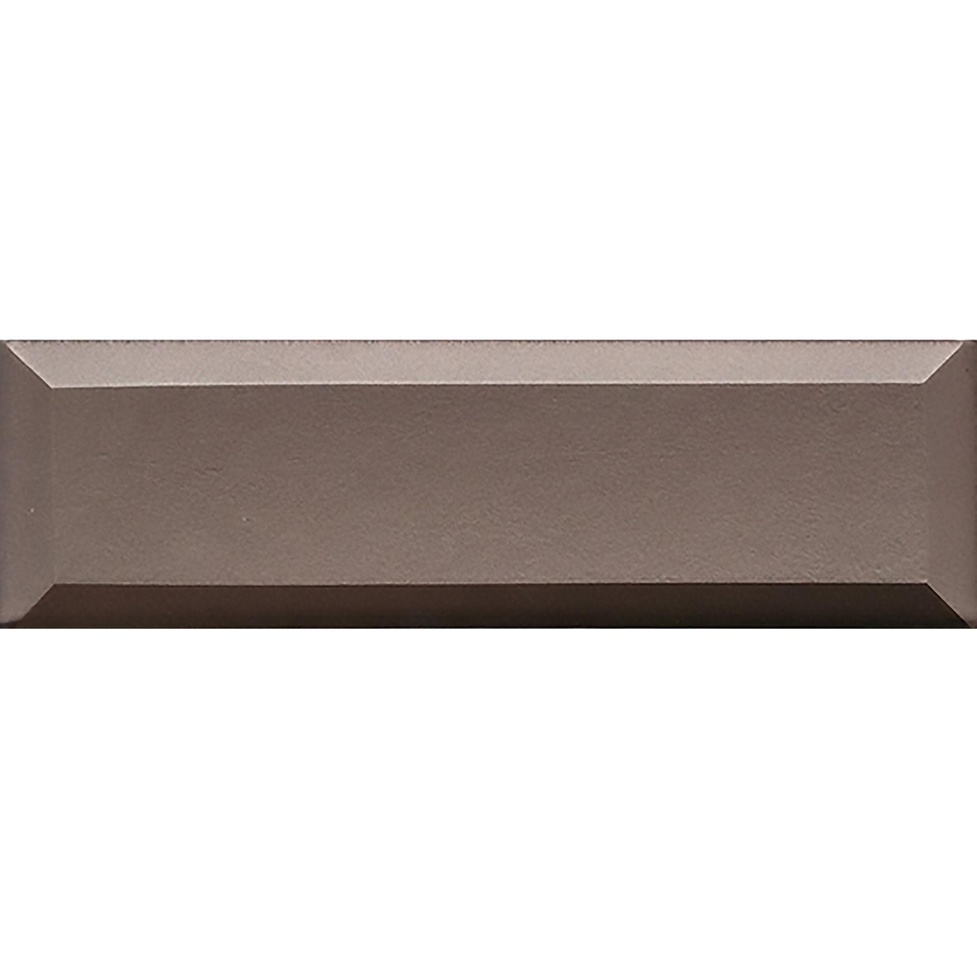 2"x8" Smoked Quartz Glossy Diamante Wall Tile 4.74 Sq-Ft/Box