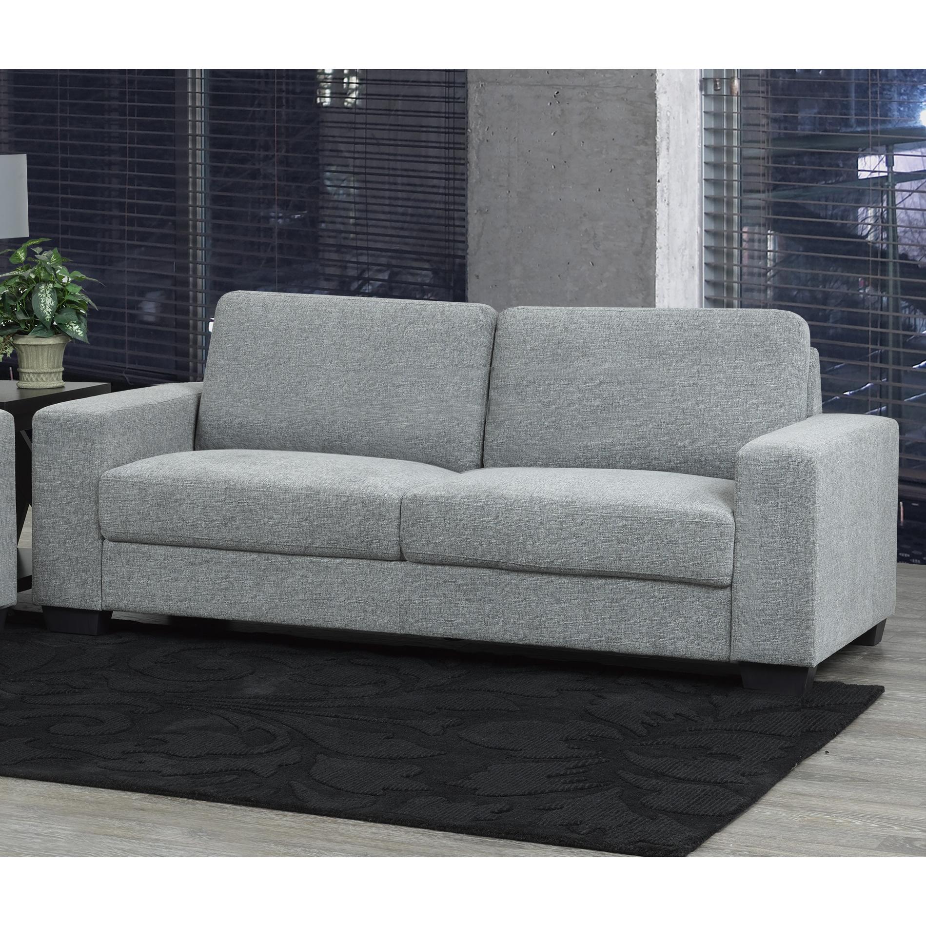 79.5” Hampton Grey Polyester Sofa