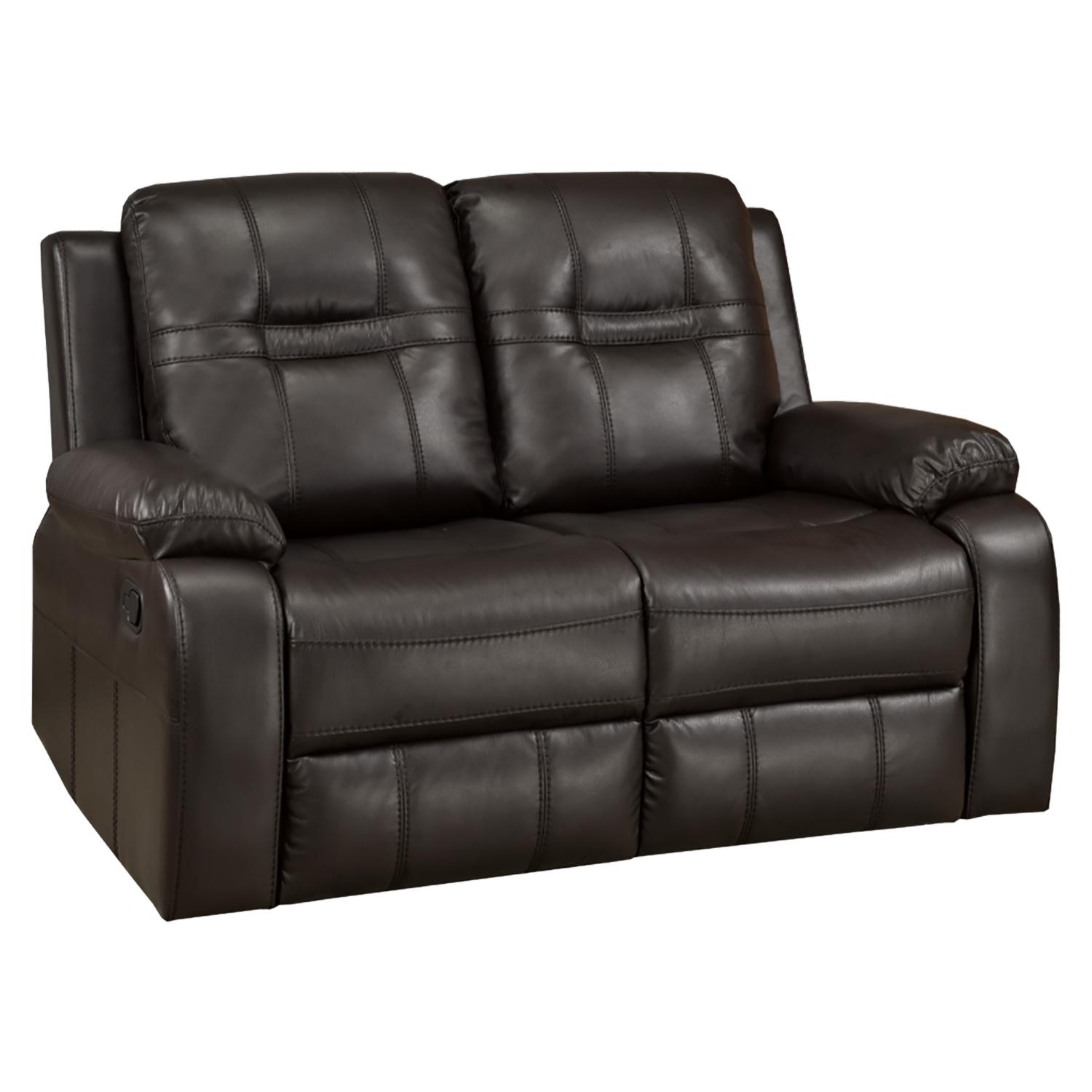 Brown Napolean Dual Recliner Love Seat