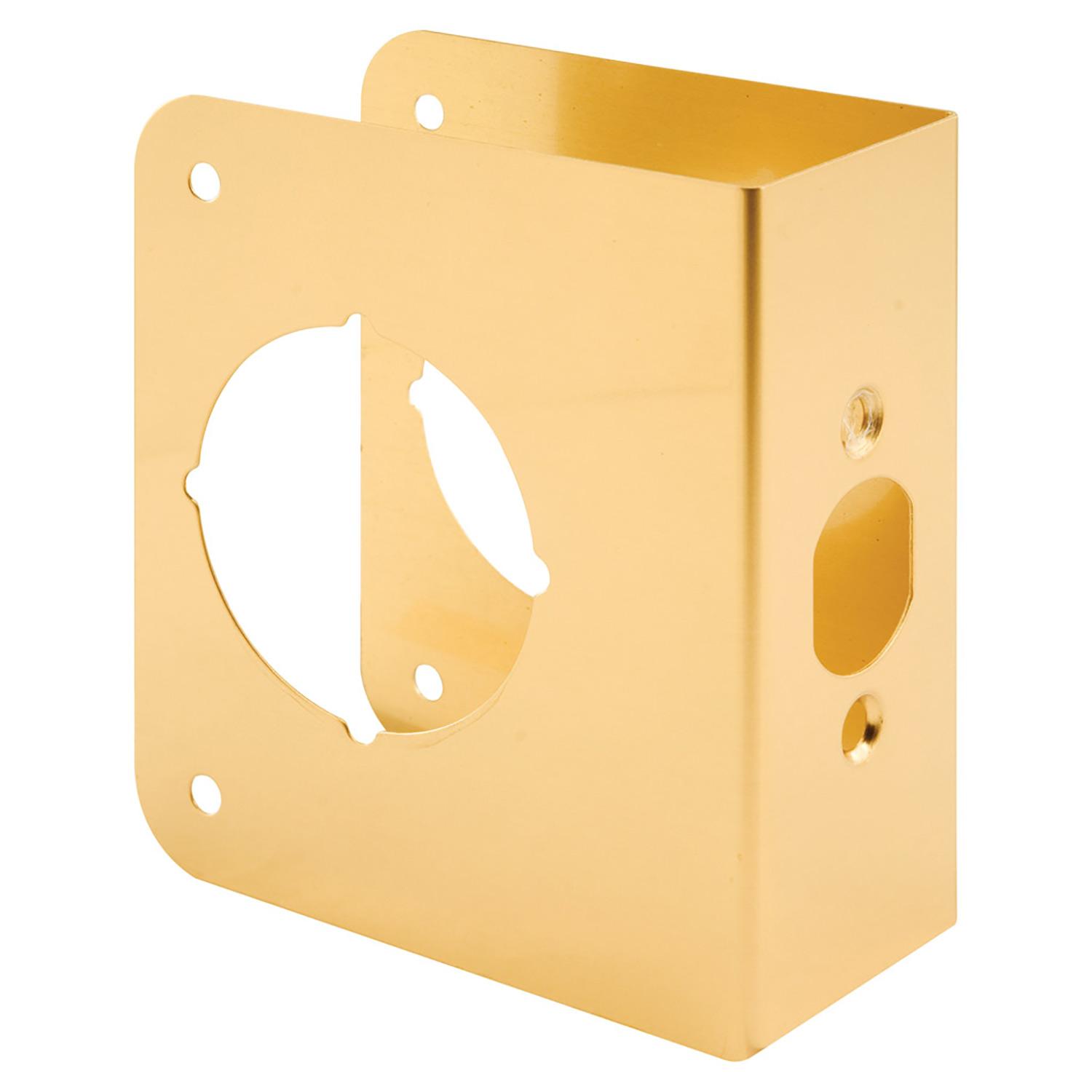 Door Reinforcer 1-3/4"T X 2-3/4"Bs 2-1/8"B Brass