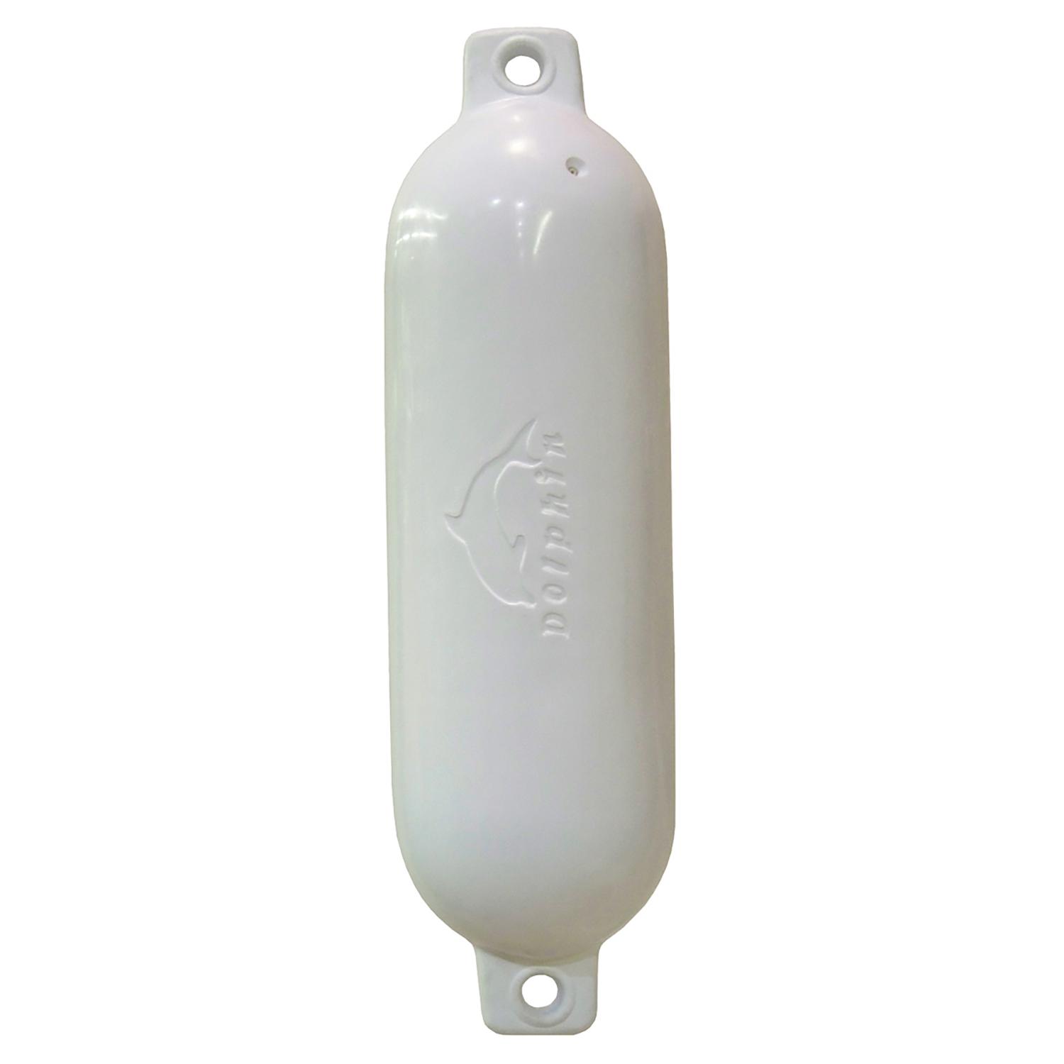 4.5" x 16" White Boat Fender Smooth