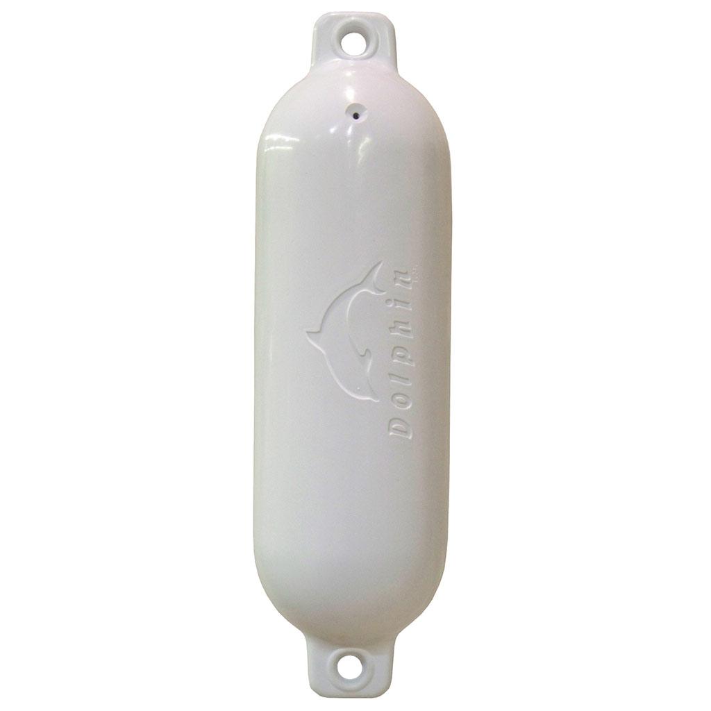 5.5" x 20" White Boat Fender Smooth