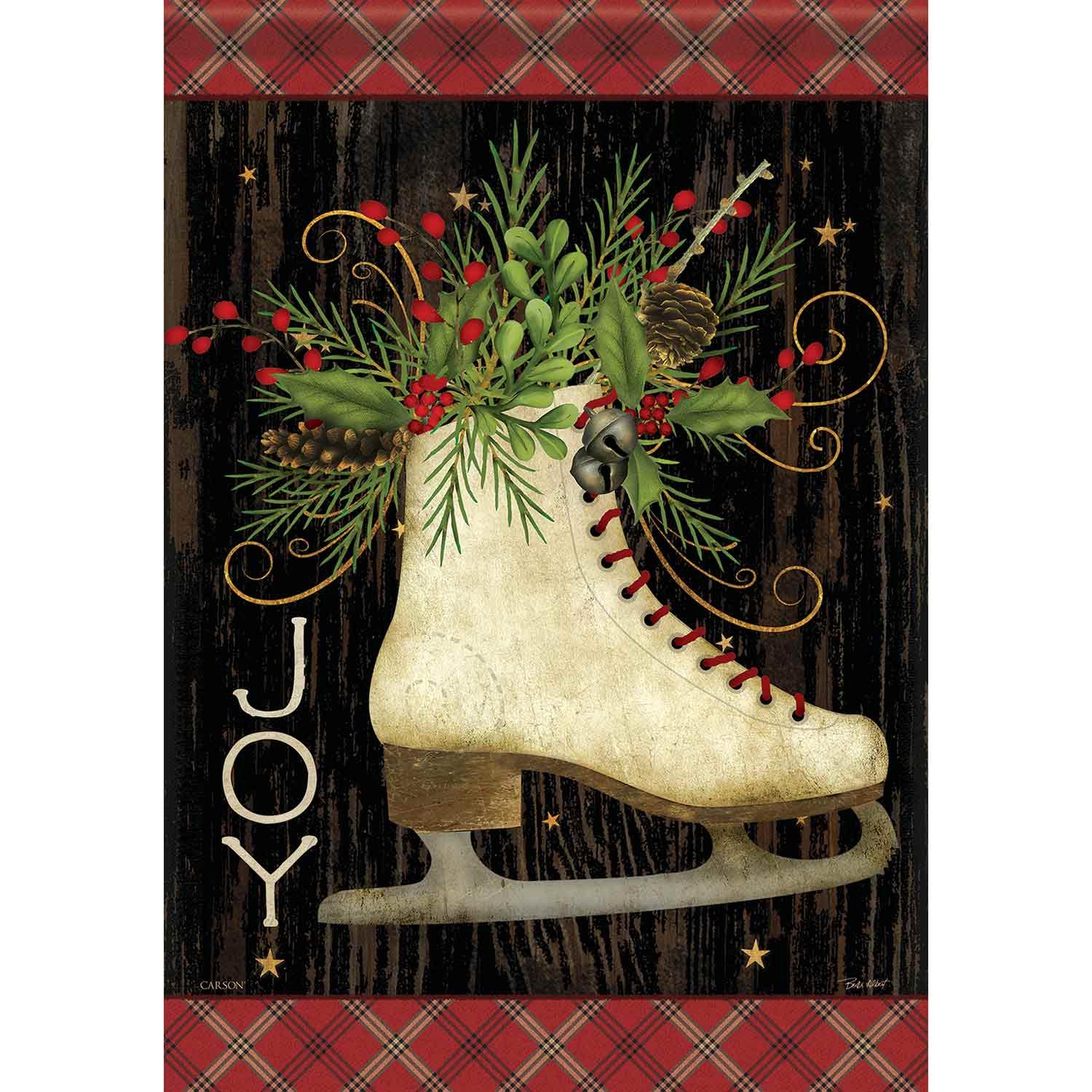 Winter Large Flag Christmas Skate
