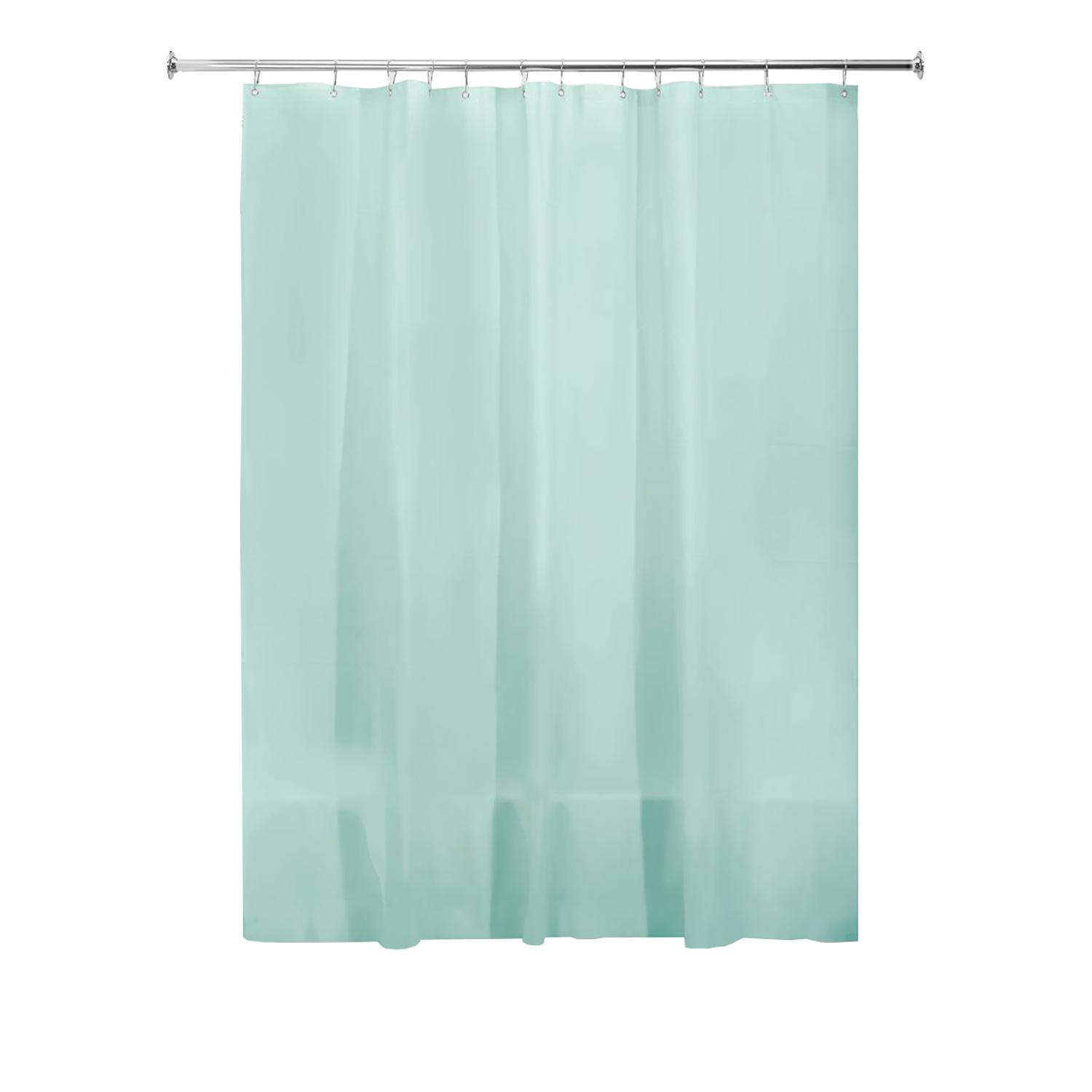 72" x 72" Mint Shower Curtain Liner Duo