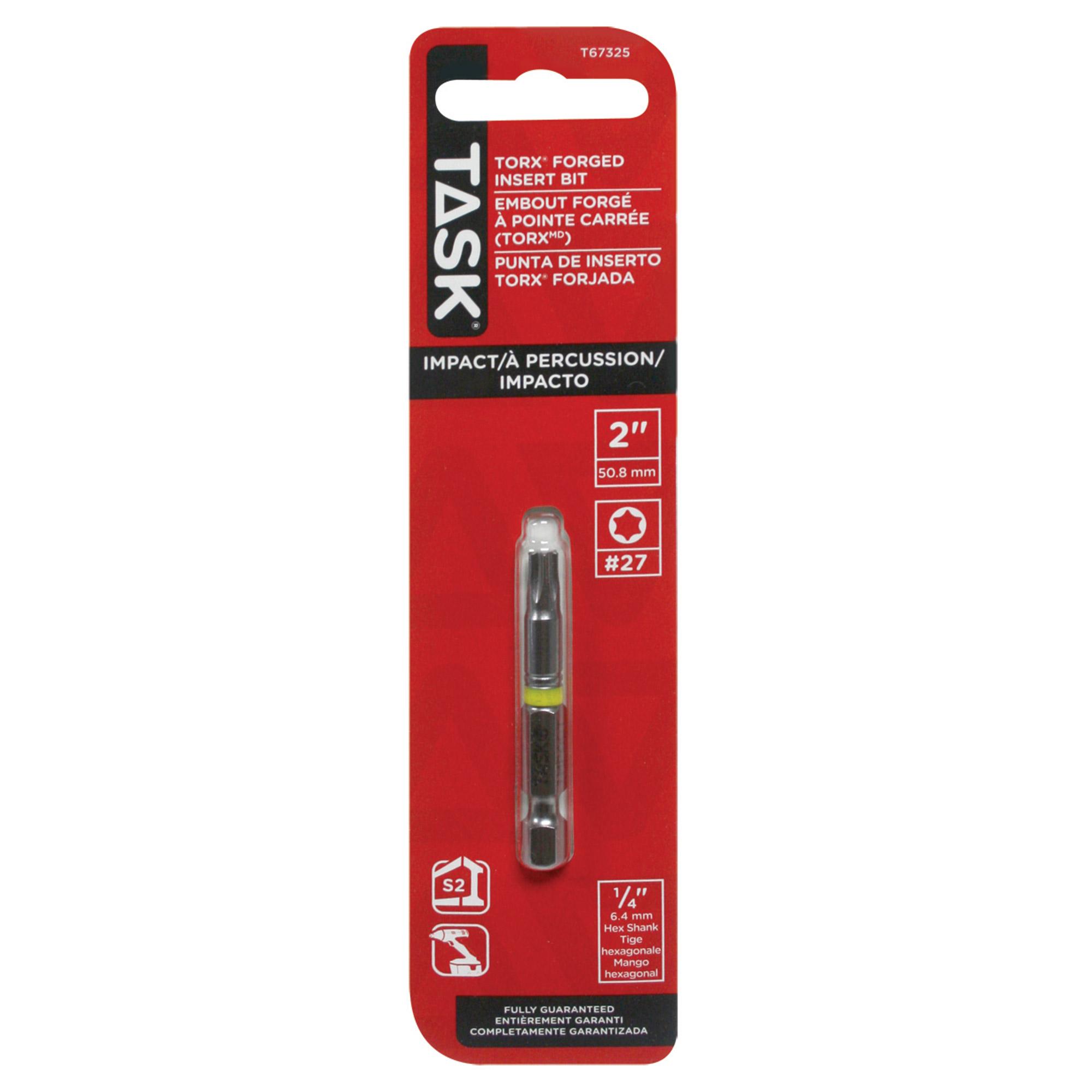 Mèche de visseuse à CHOCS Torx T27 2 po, 1/pqt