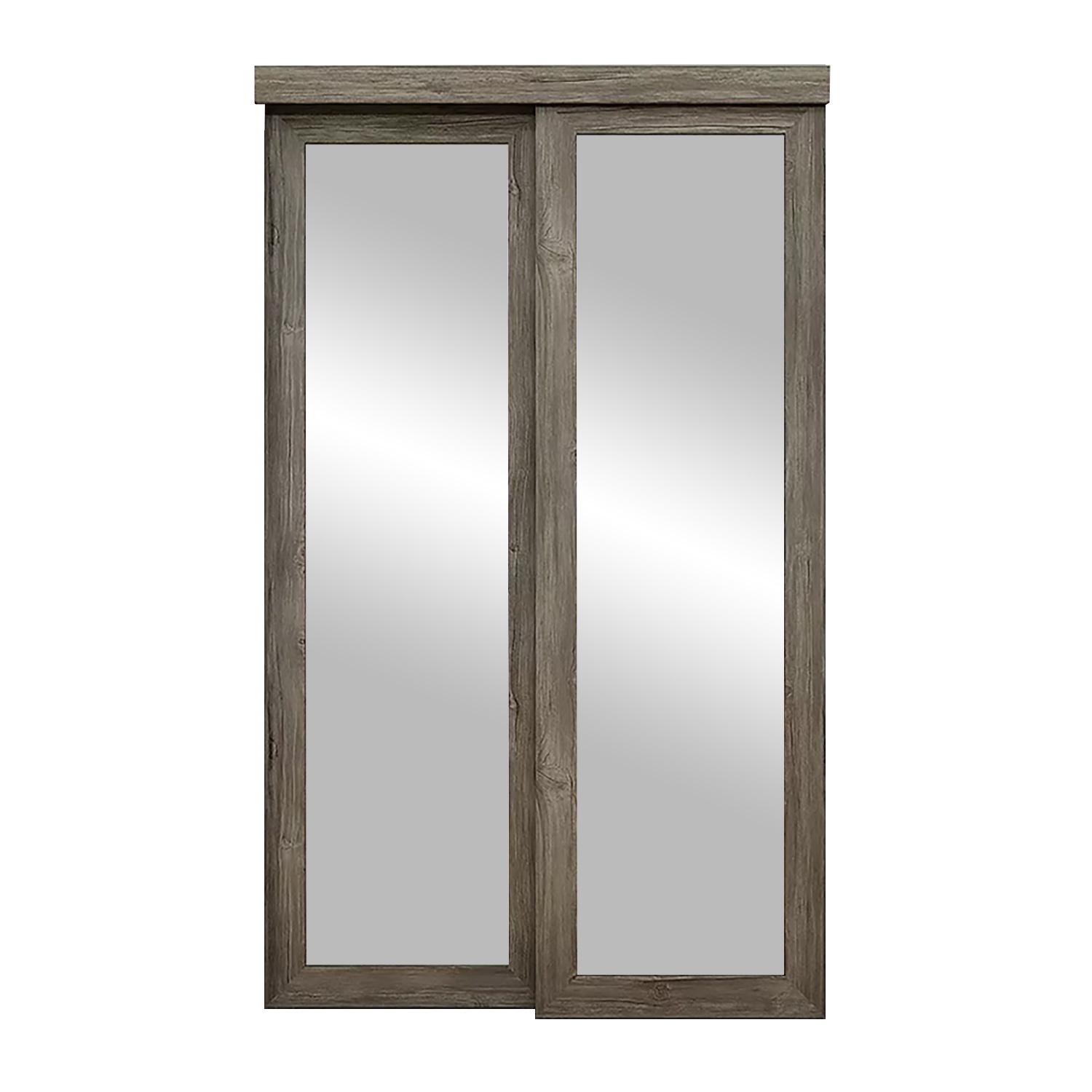 60" X 80" Antique Sliding Mirror Door