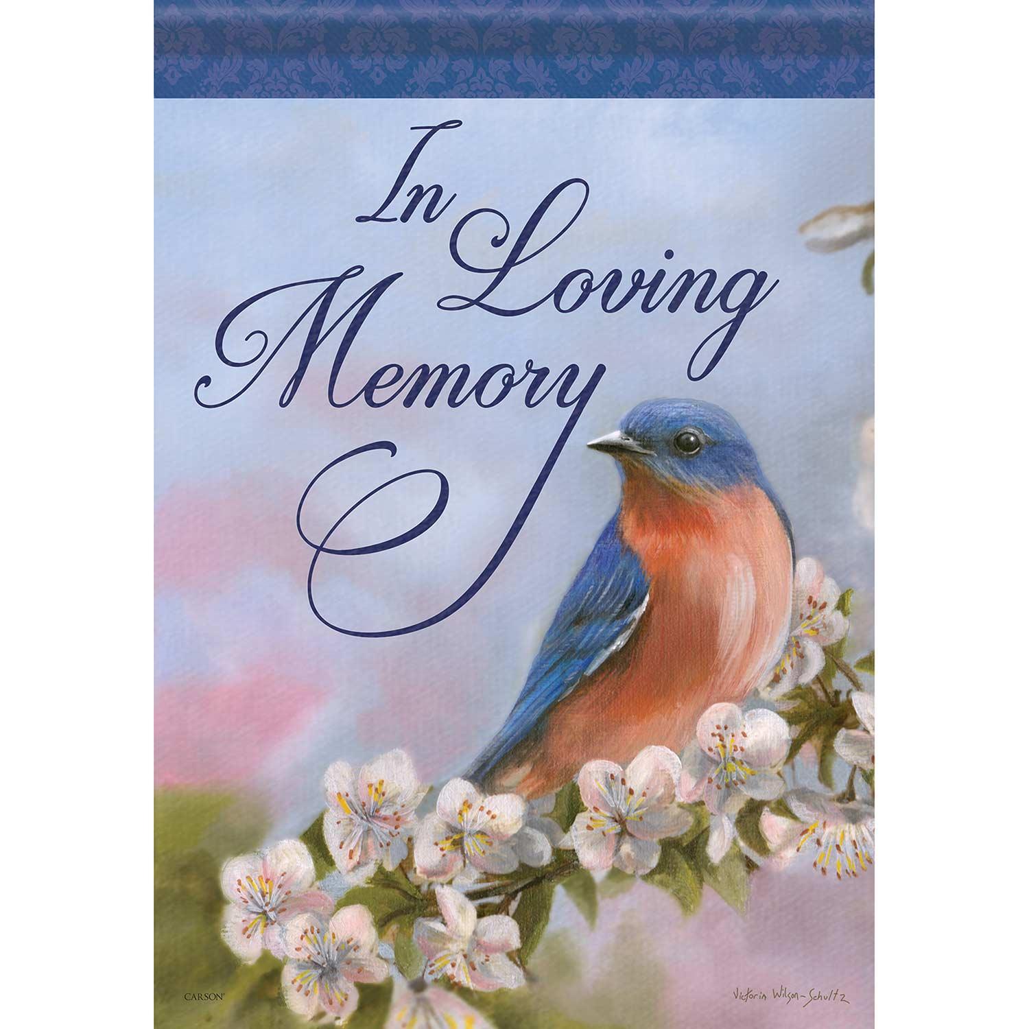 Spring Garden Flag In Loving Memory