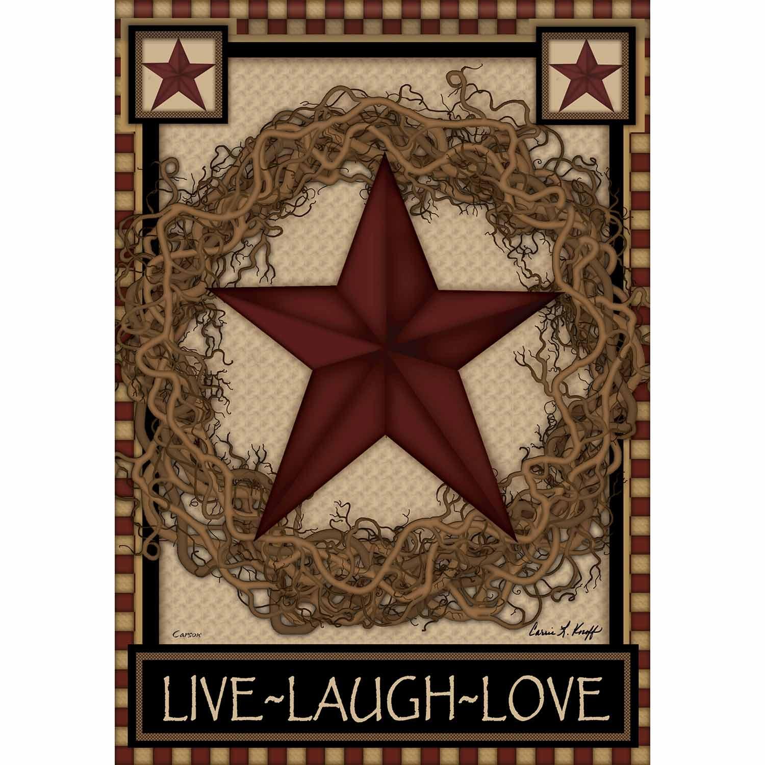Fall Large Flag Large Star Wreath