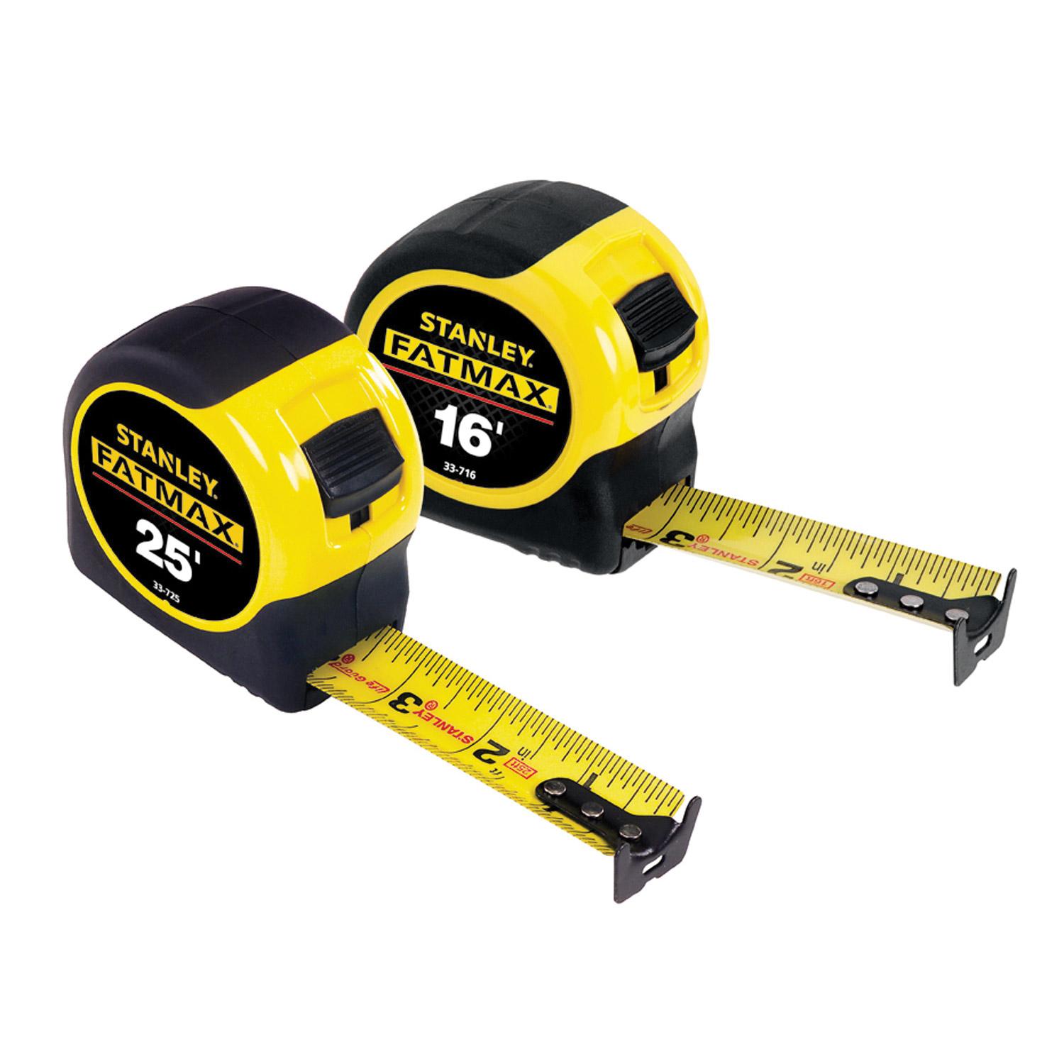 25' & 16' 2-Pack Measuring Tape