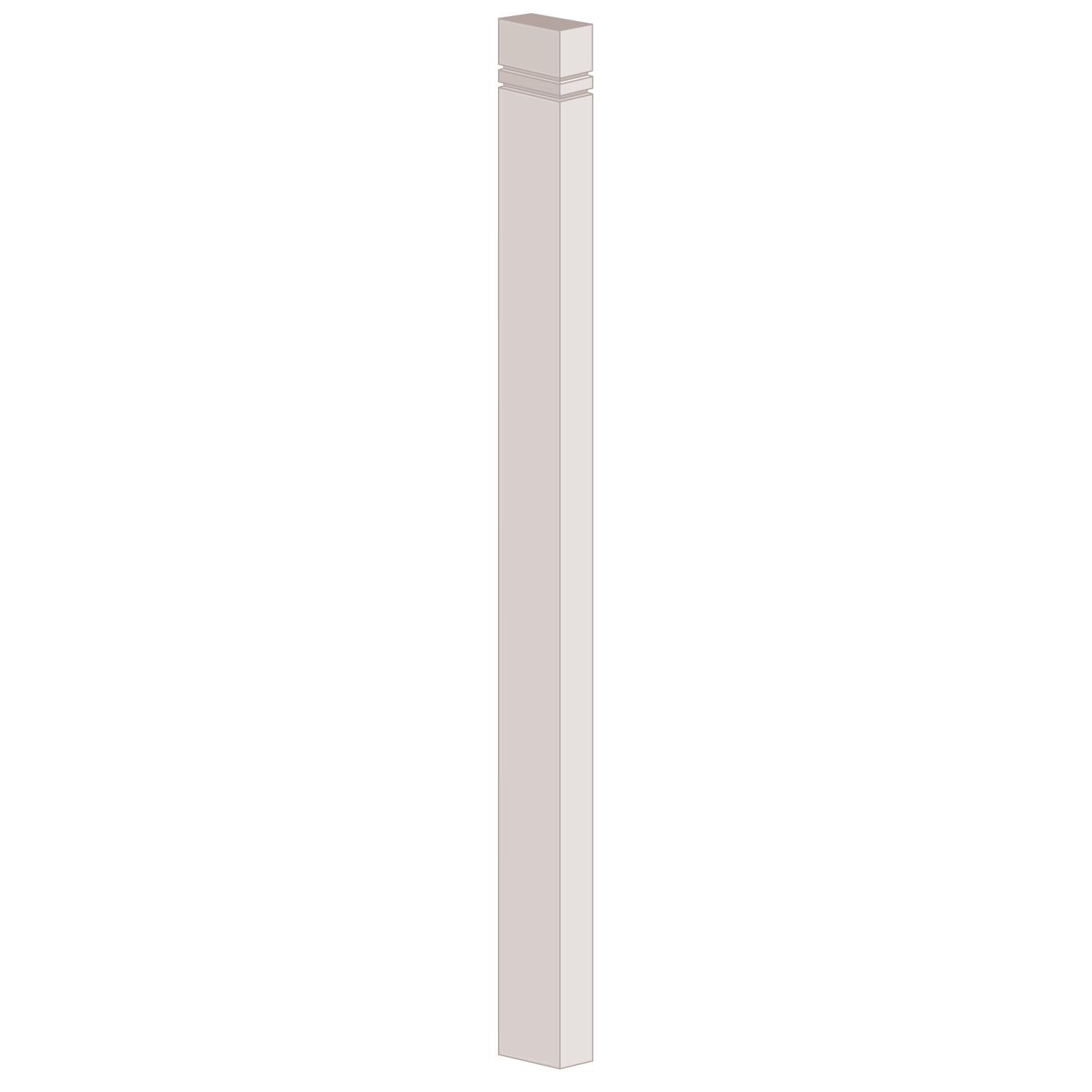 1.3/8" x 2.7/8" x 44.1/2" Oak Half Newel Post