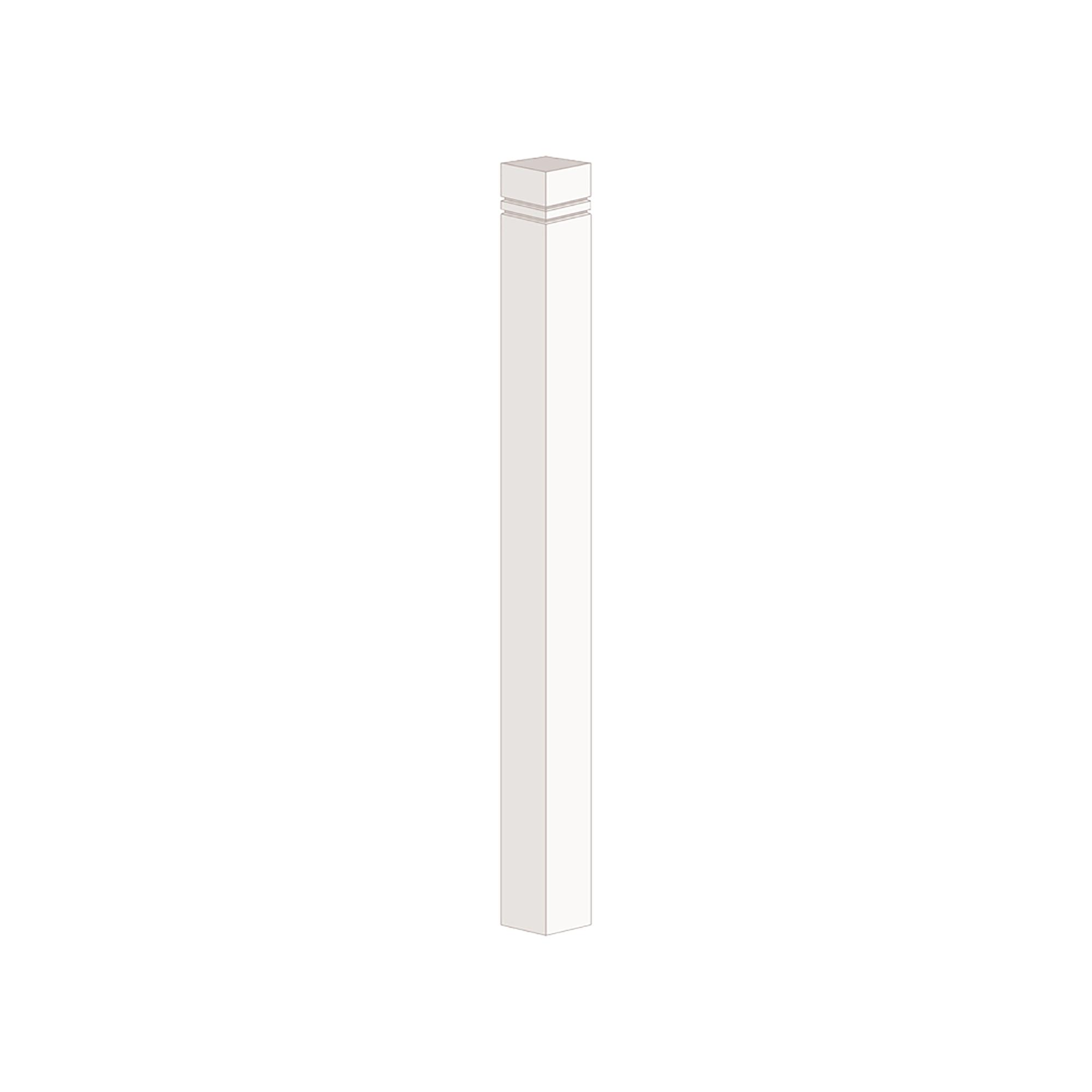 2.7/8" x 2.7/8" x 45" Maple Newel Post