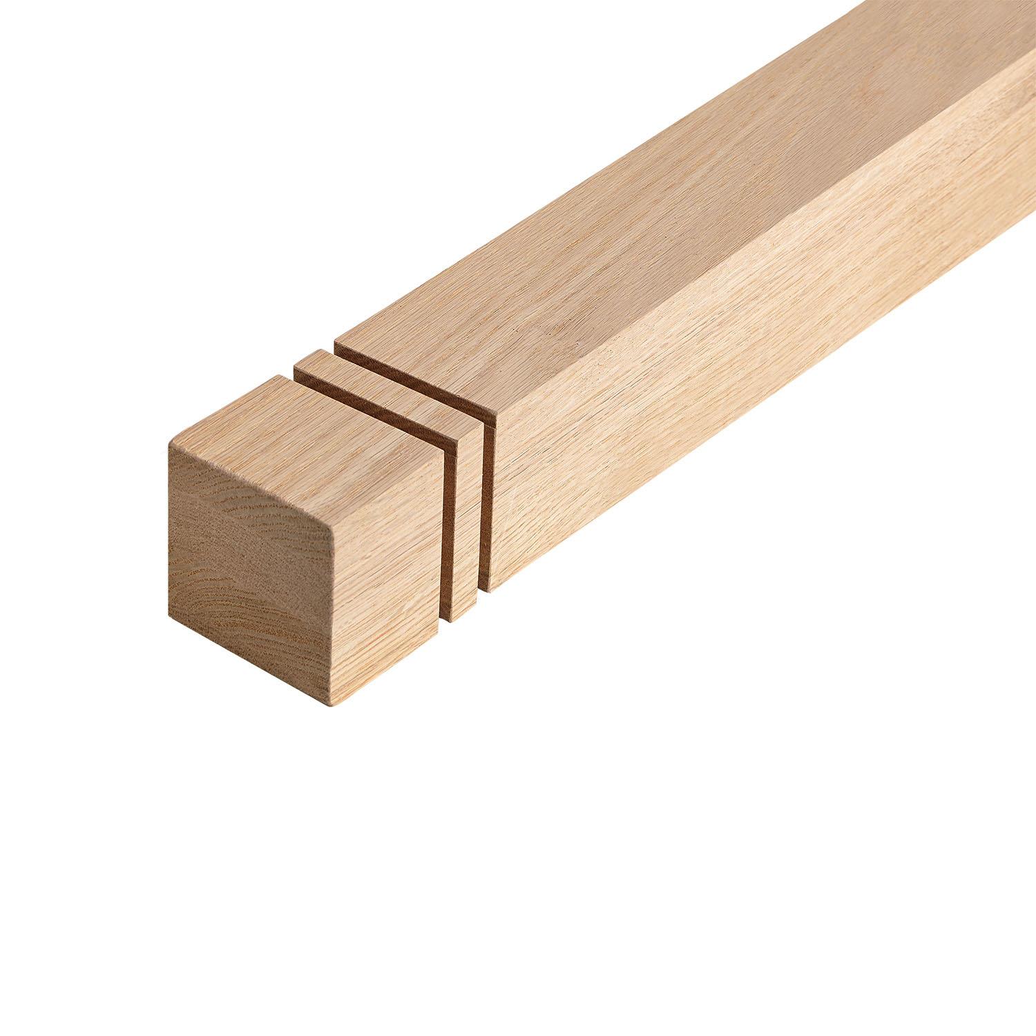 2.7/8" x 2.7/8" x 52" Oak Newel Post