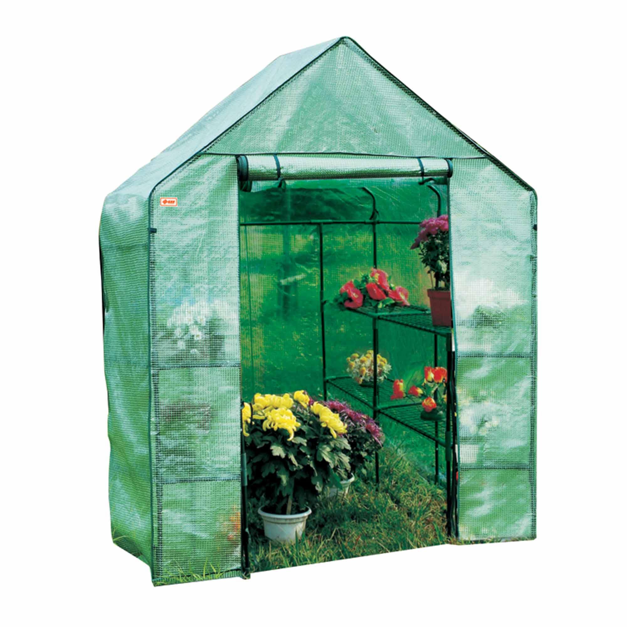 Large Walk In Greenhouse With PE Cover, Steel Tube Frame