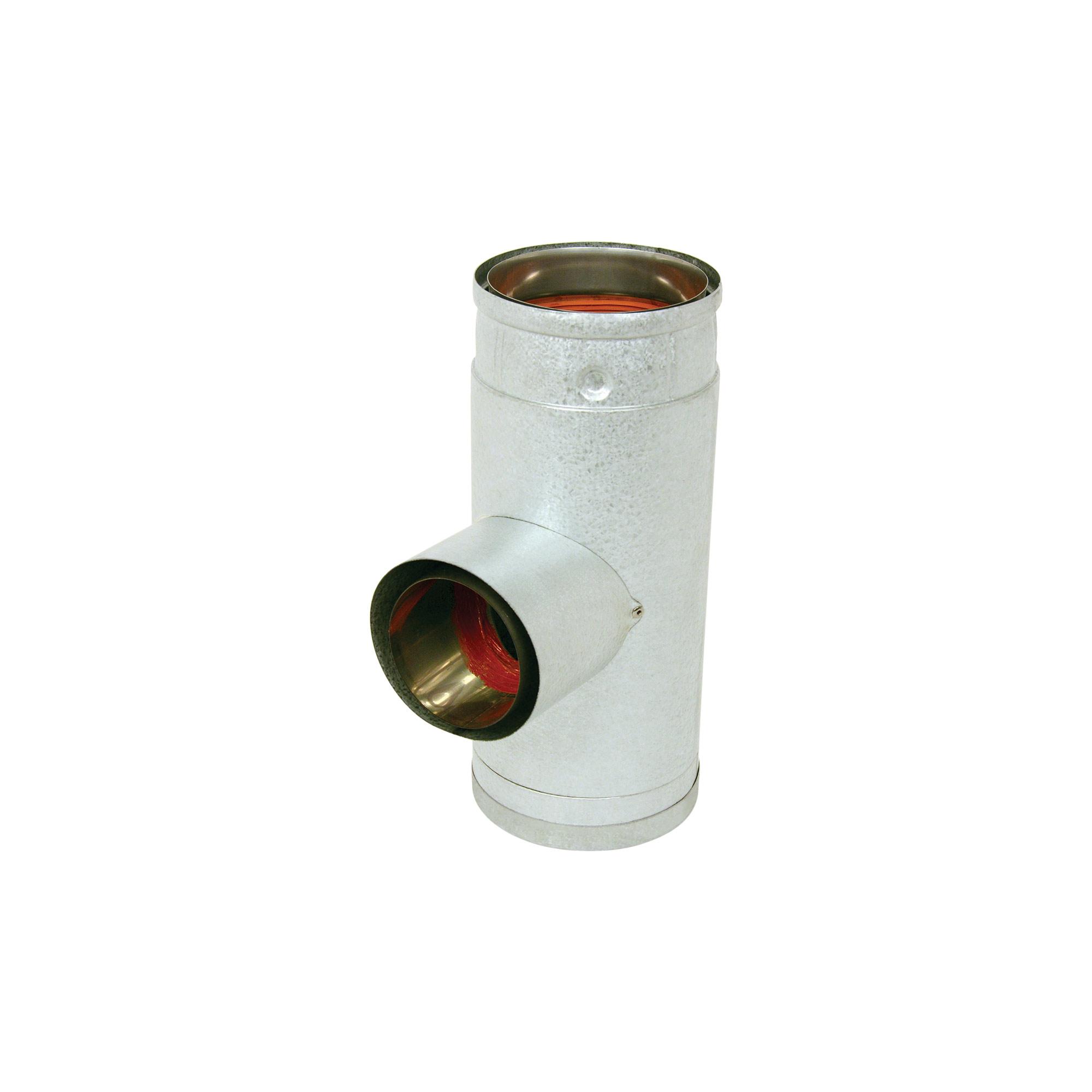 3x4x4" Increaser Tee And Cap Pellet Vent