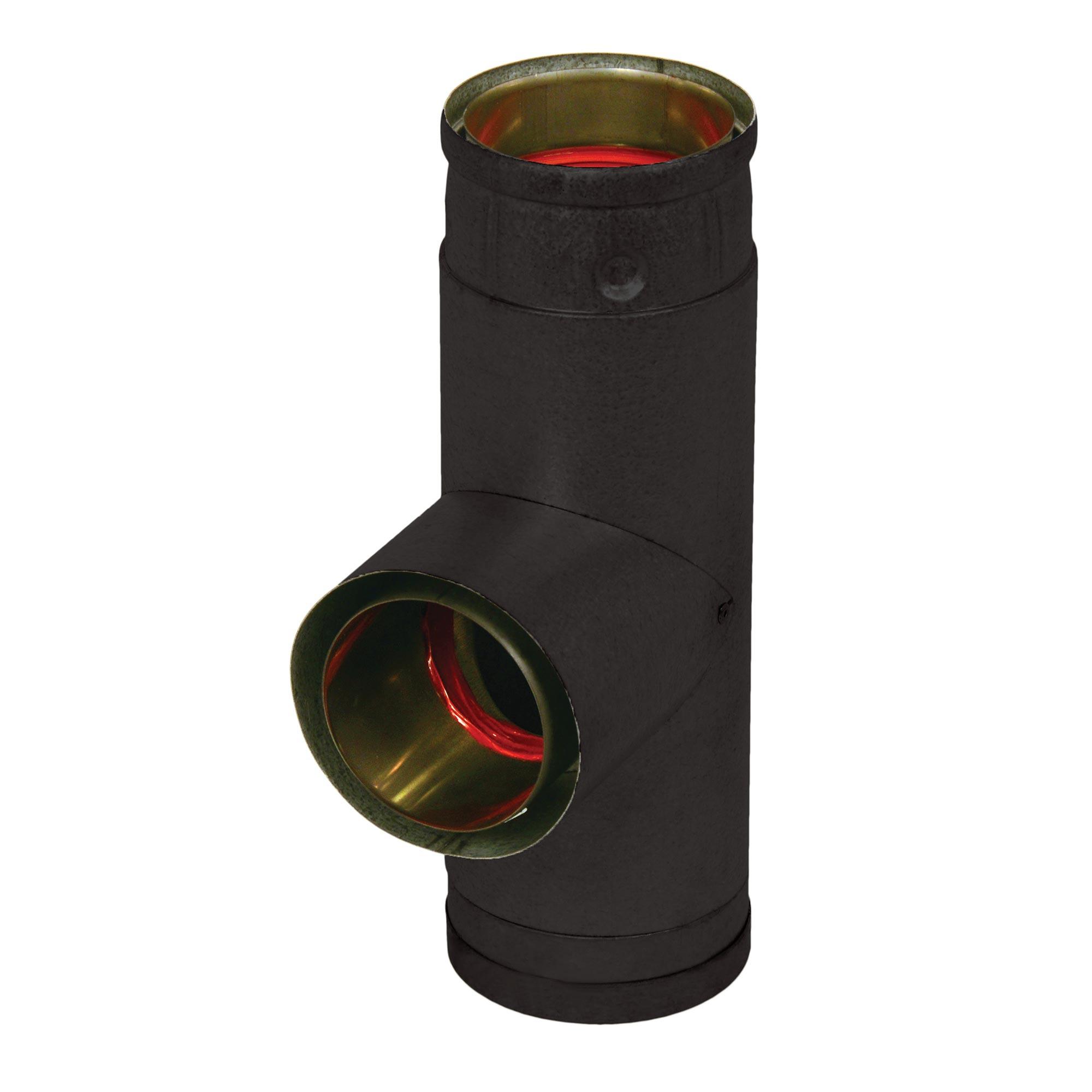 4" x 4" x 4" Tee And Cap Pellet Vent