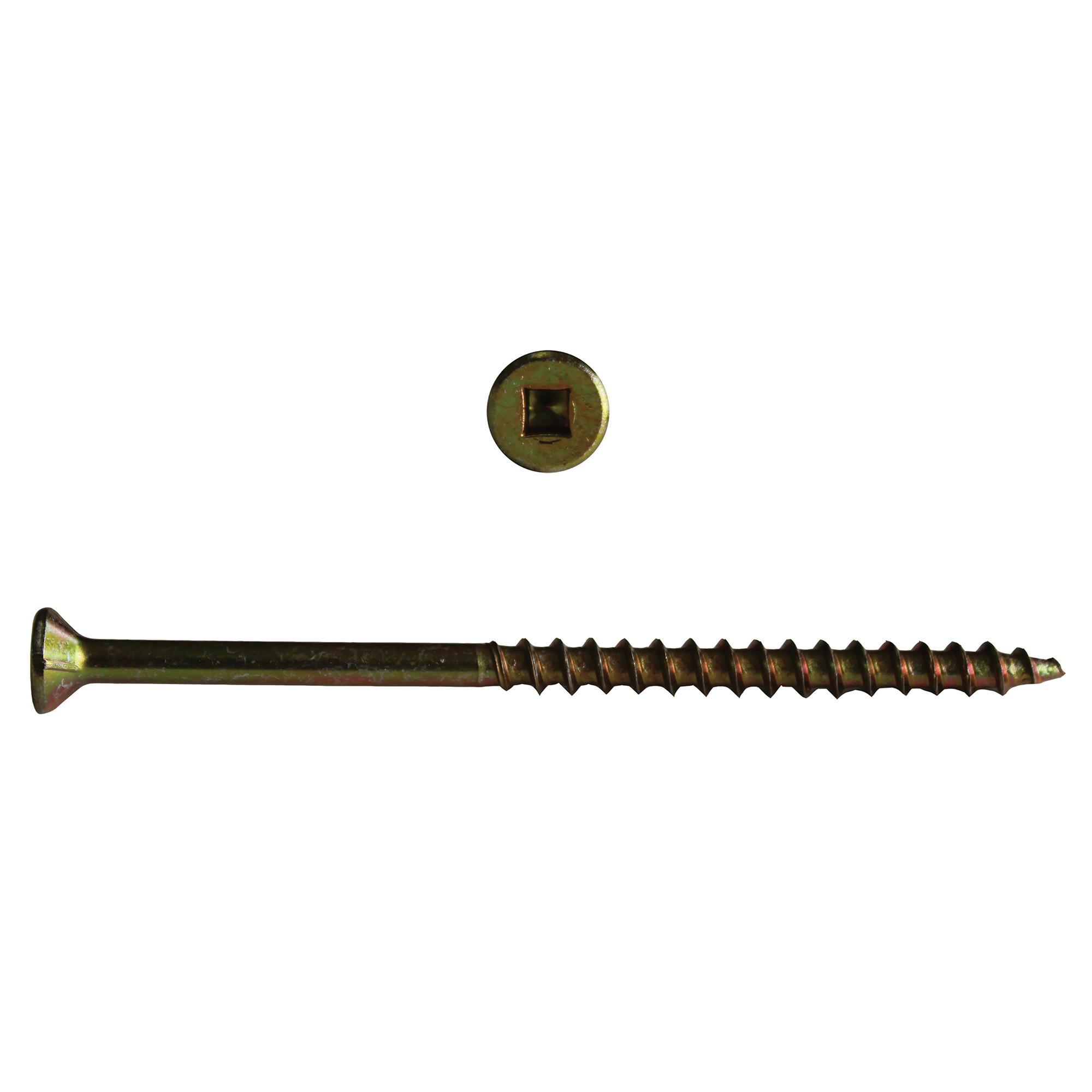 Vis tout usage N° 8 x 3 po zinc jaune, 300/pqt