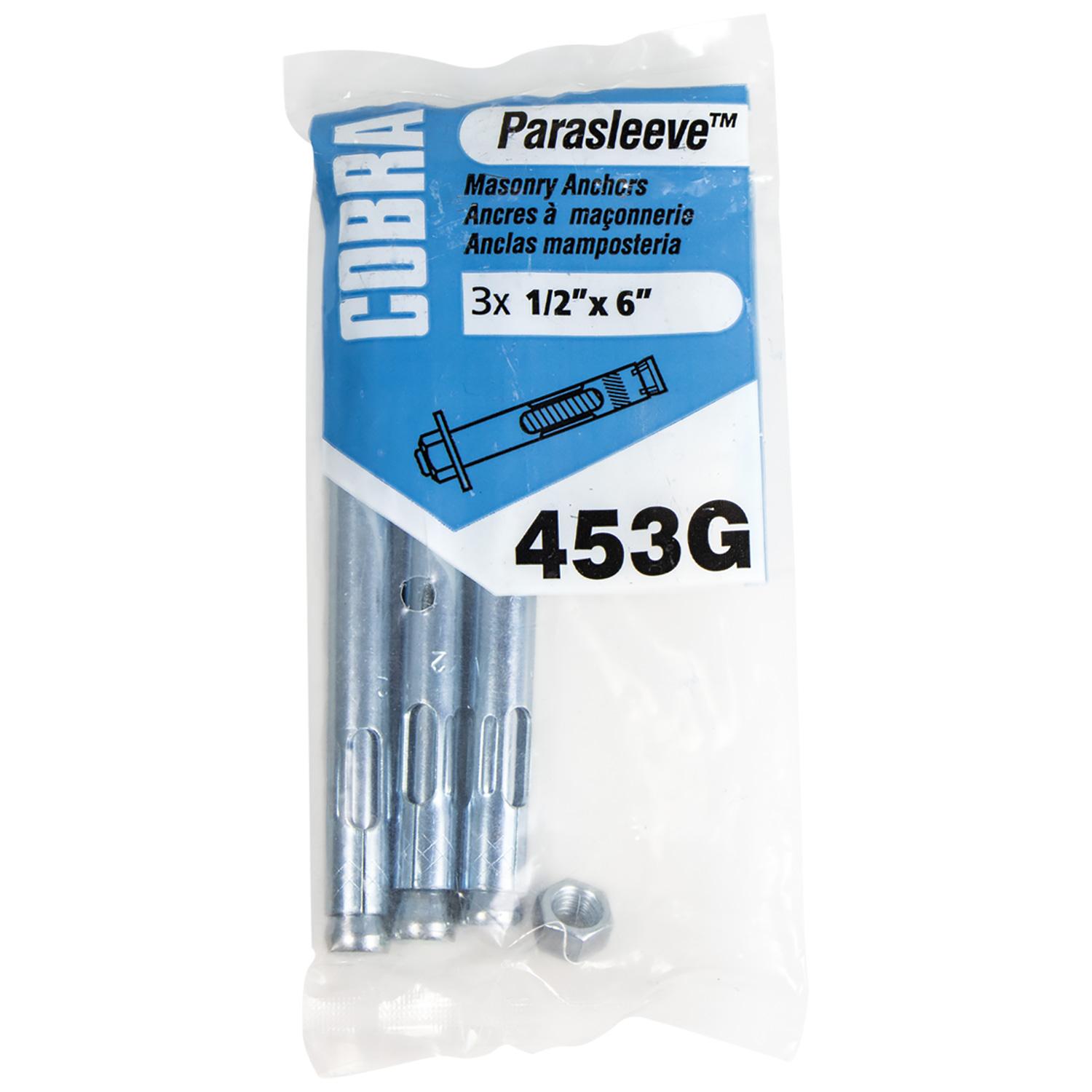 ParaSleeve 1/2" x 6"-3/Pack