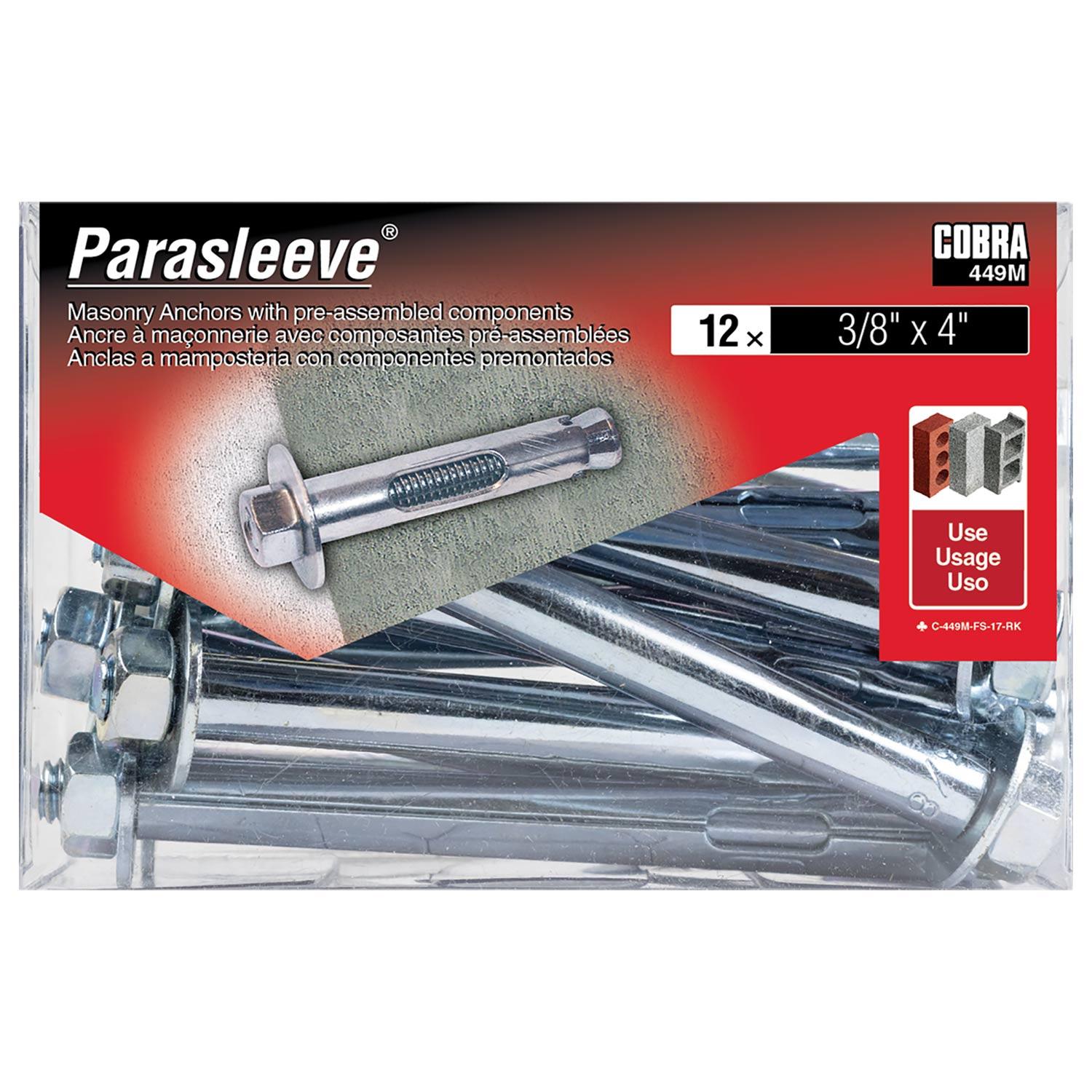 ParaSleeve 3/8" x 4"-12/Pack