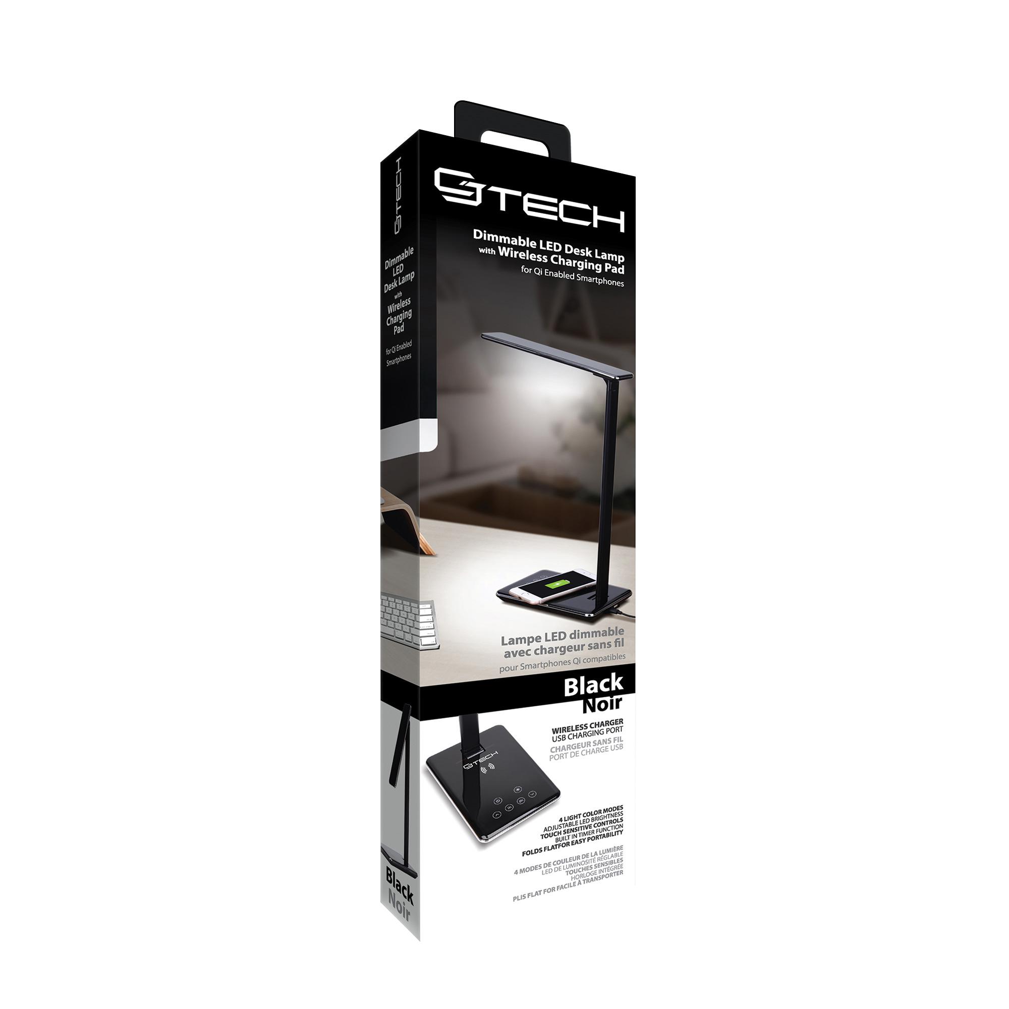 LED Desk Lamp with Built in Wireless & Wired Charging