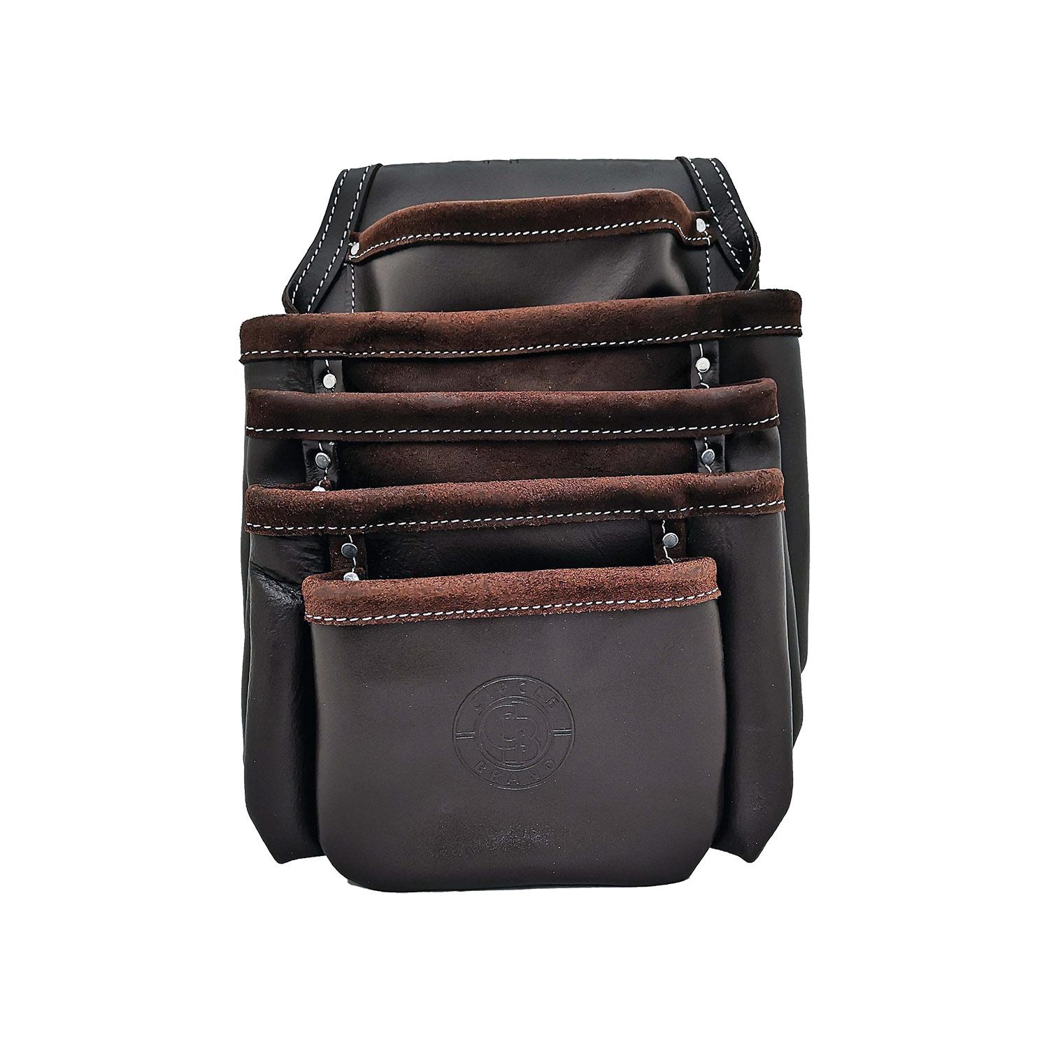 Leather Drywall Nail Pouch - 5 Pocket