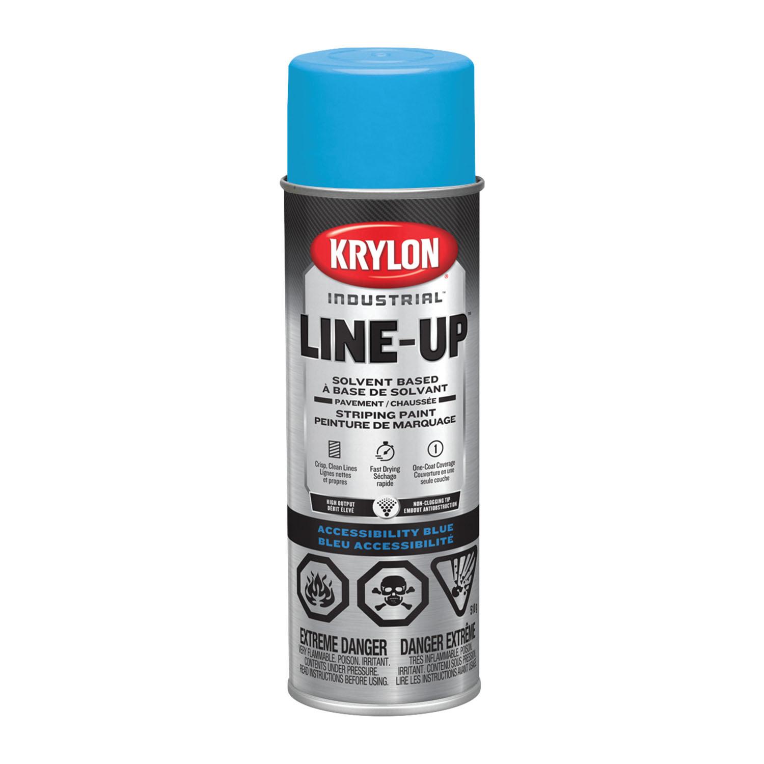 Krylon LINE-UP Solvent Based Striping Paint, Blue 510g
