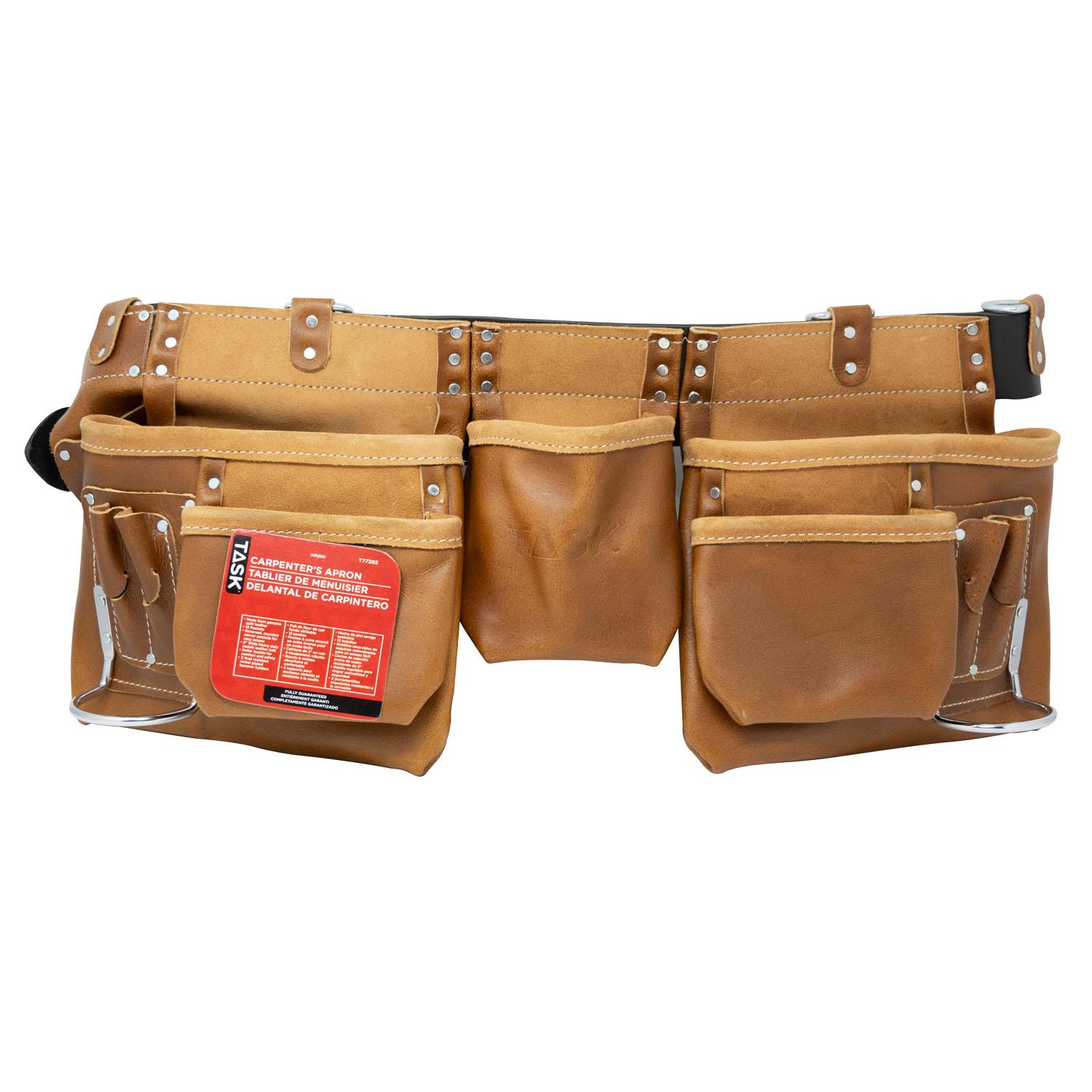 Oil Tanned Split Grain 11 Pocket Carpenter Apron