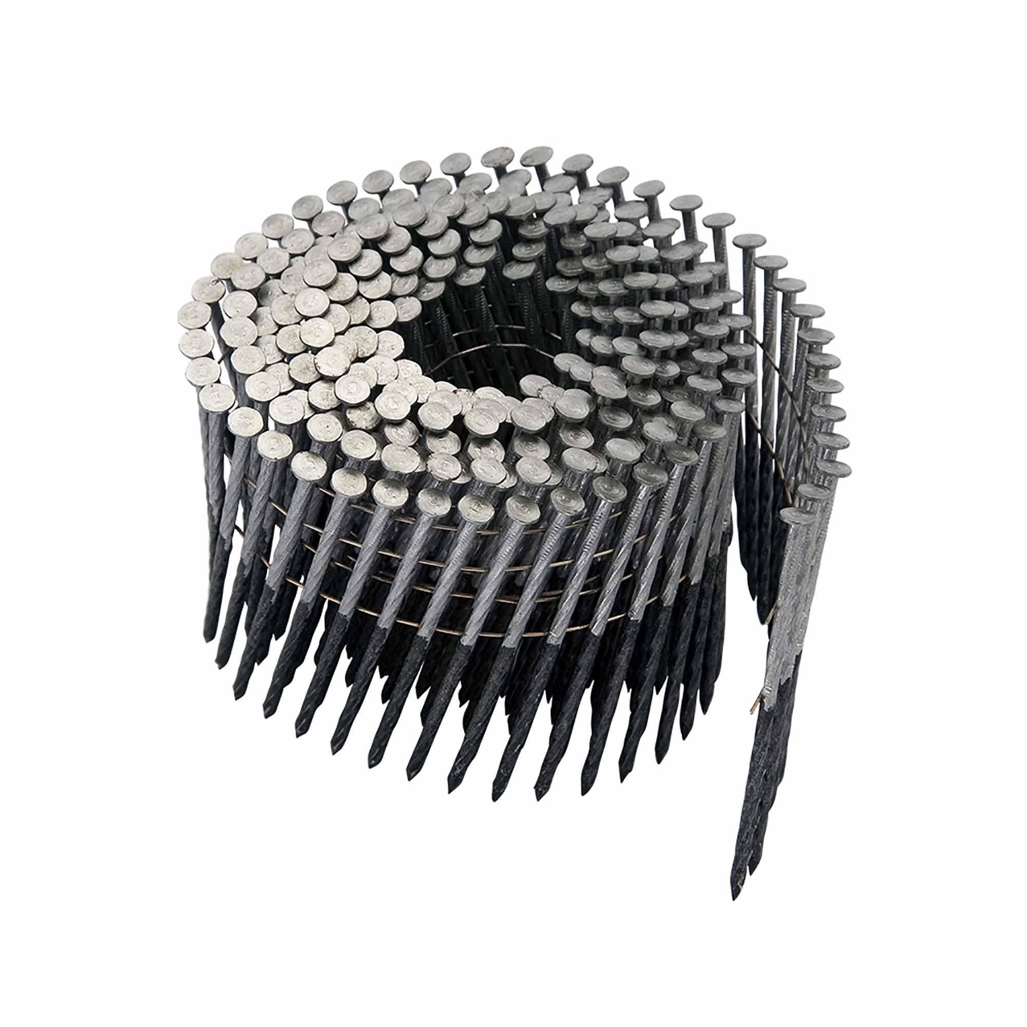 15Deg Coil Nails-Wire Spir.Bright 2 1/4" X .099"