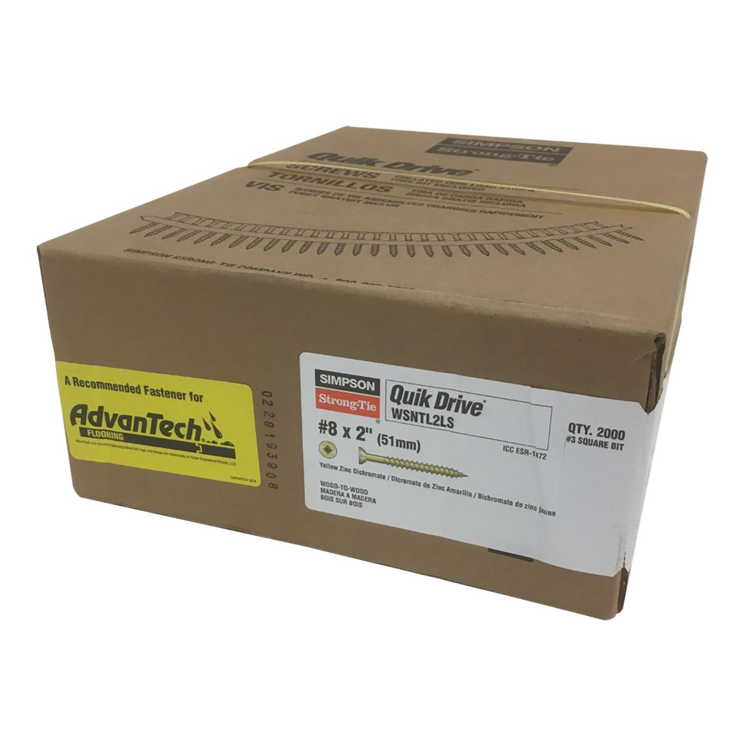Quik Drive Strip Screws #8 X 2" Twin Lead