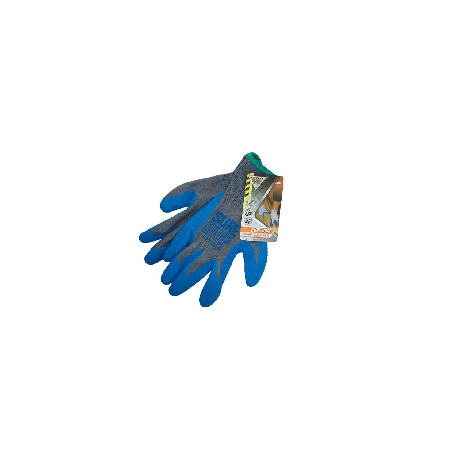 Polyester Knit Glove with Rubber Latex Coated Palm