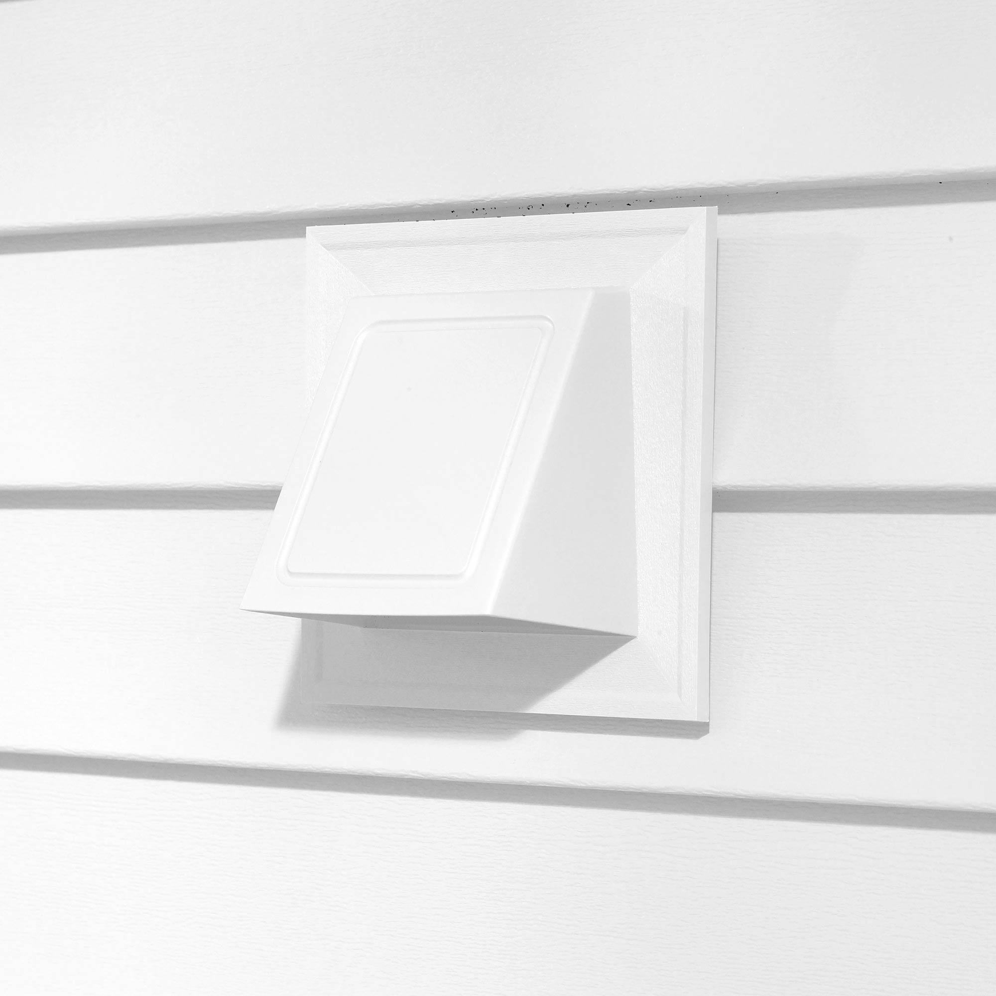 6" Hooded Vent - White