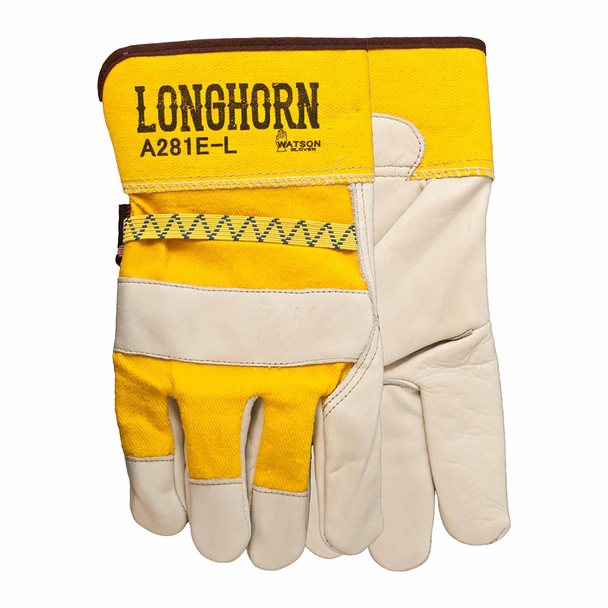 Economy-Grade Full-Grain Cowhide Leather Work Gloves