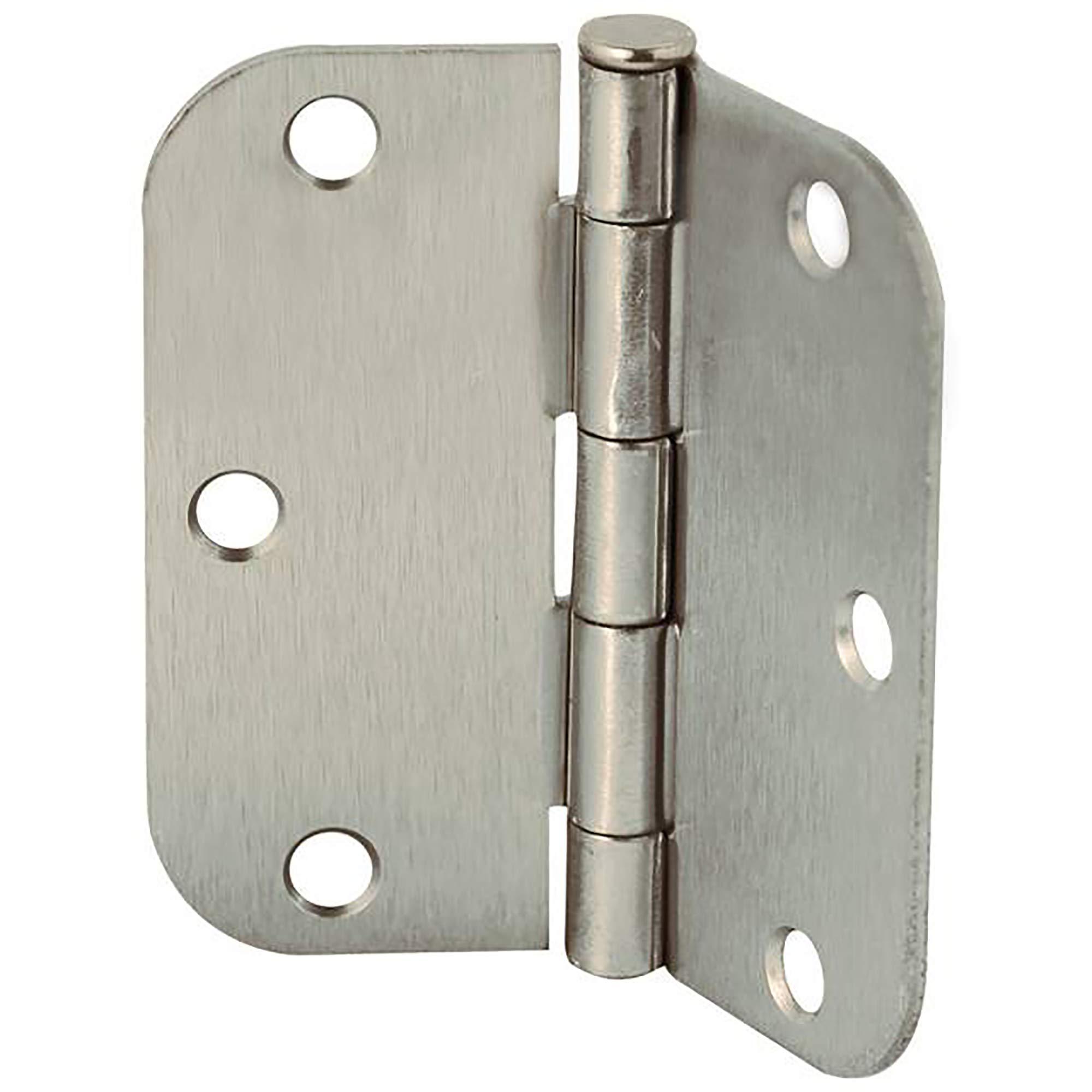 3-1/2" x 3-1/2" 5/8" Radius Butt Hinge-2/Pack