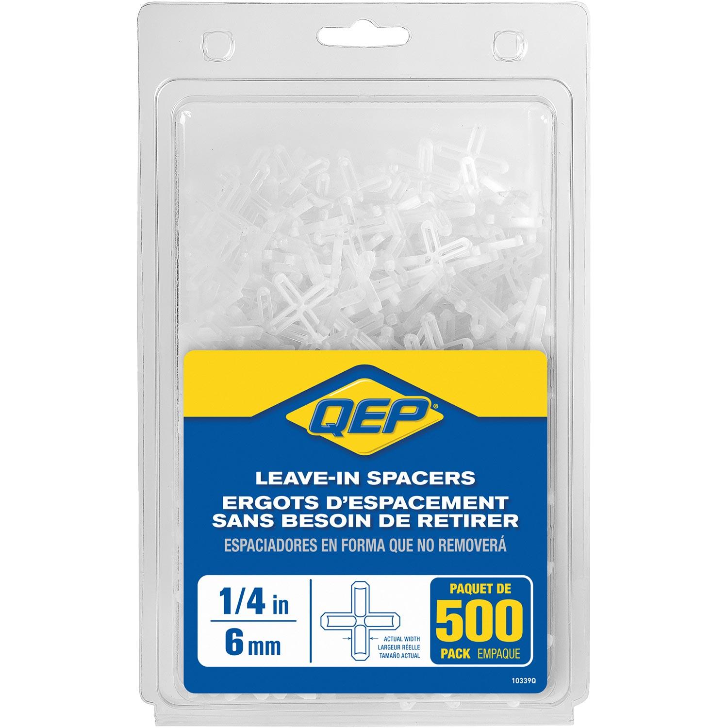 1/4" Leave-In Hard Style Tile Spacers-500/Pack