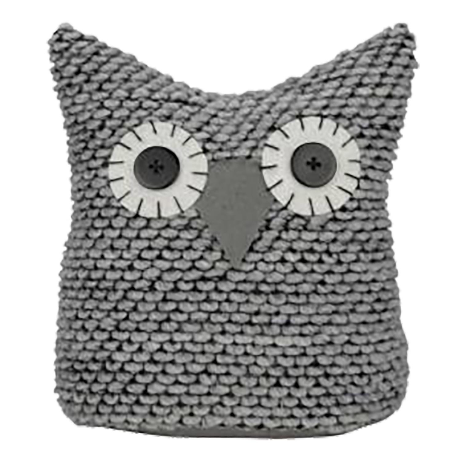 8" x 9" Grey Owl Doorstop