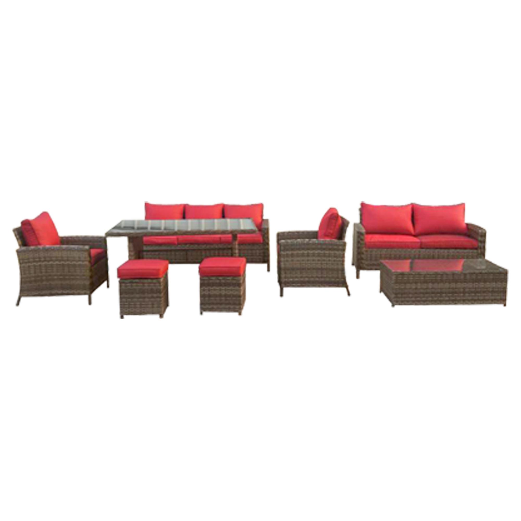 Carleton 3 Seat Sofa-Red