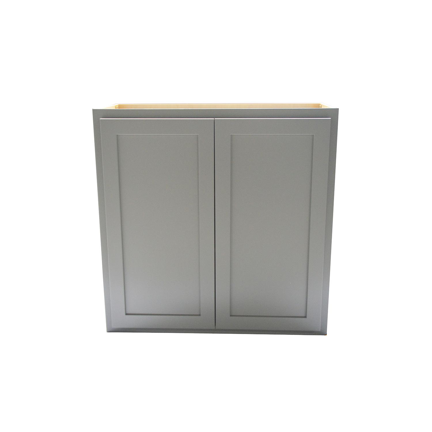 30 Inch x 30 Inch Gray Wall Cabinet Shaker