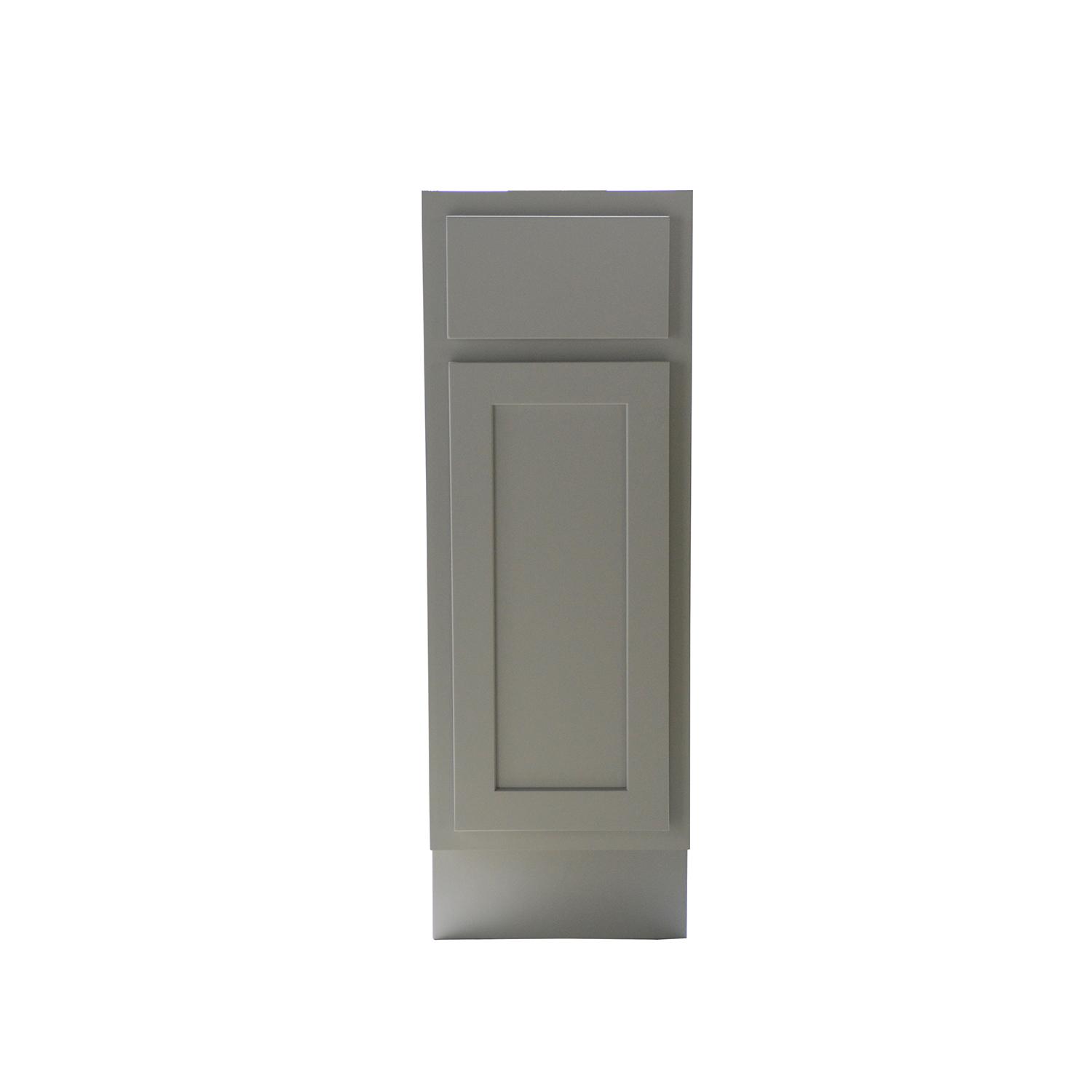 12 Inch Base Cabinet Grey Shaker