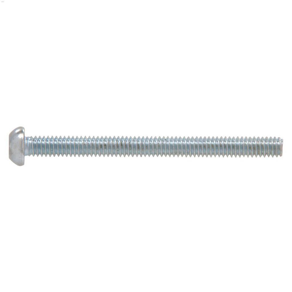 #6-32 x 1-1/2" Zinc Plated Round Head Machine Screw-150/Pack