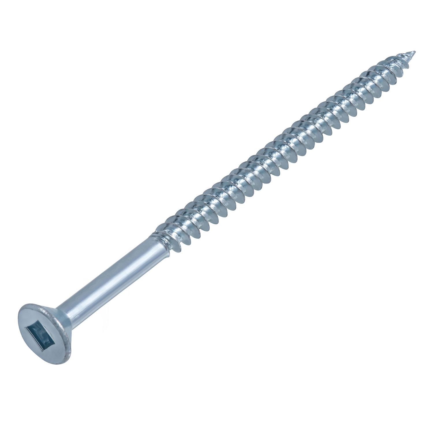 #12 x 4" Zinc Flat Head Wood Screw-50/Pack