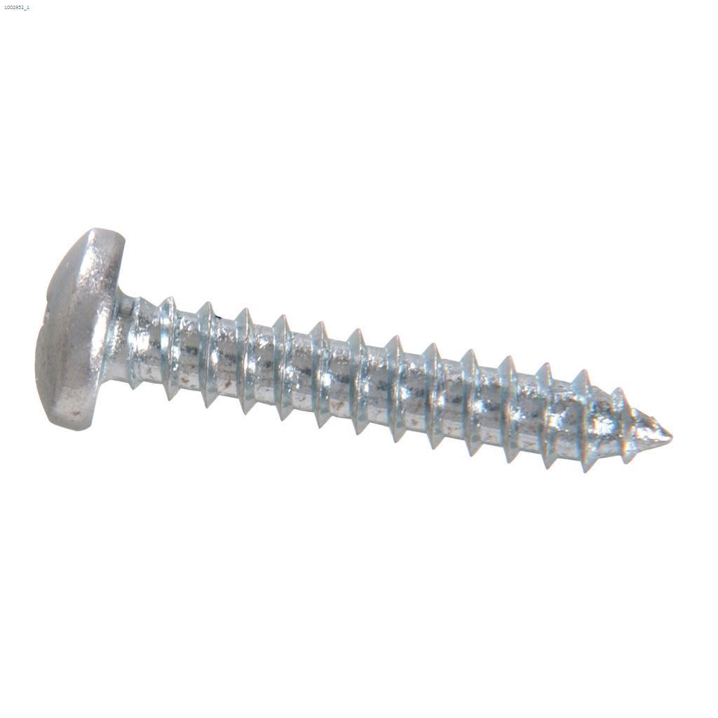 #8 x 3/4" White Pan Head Sheet Metal Screw-100/Pack